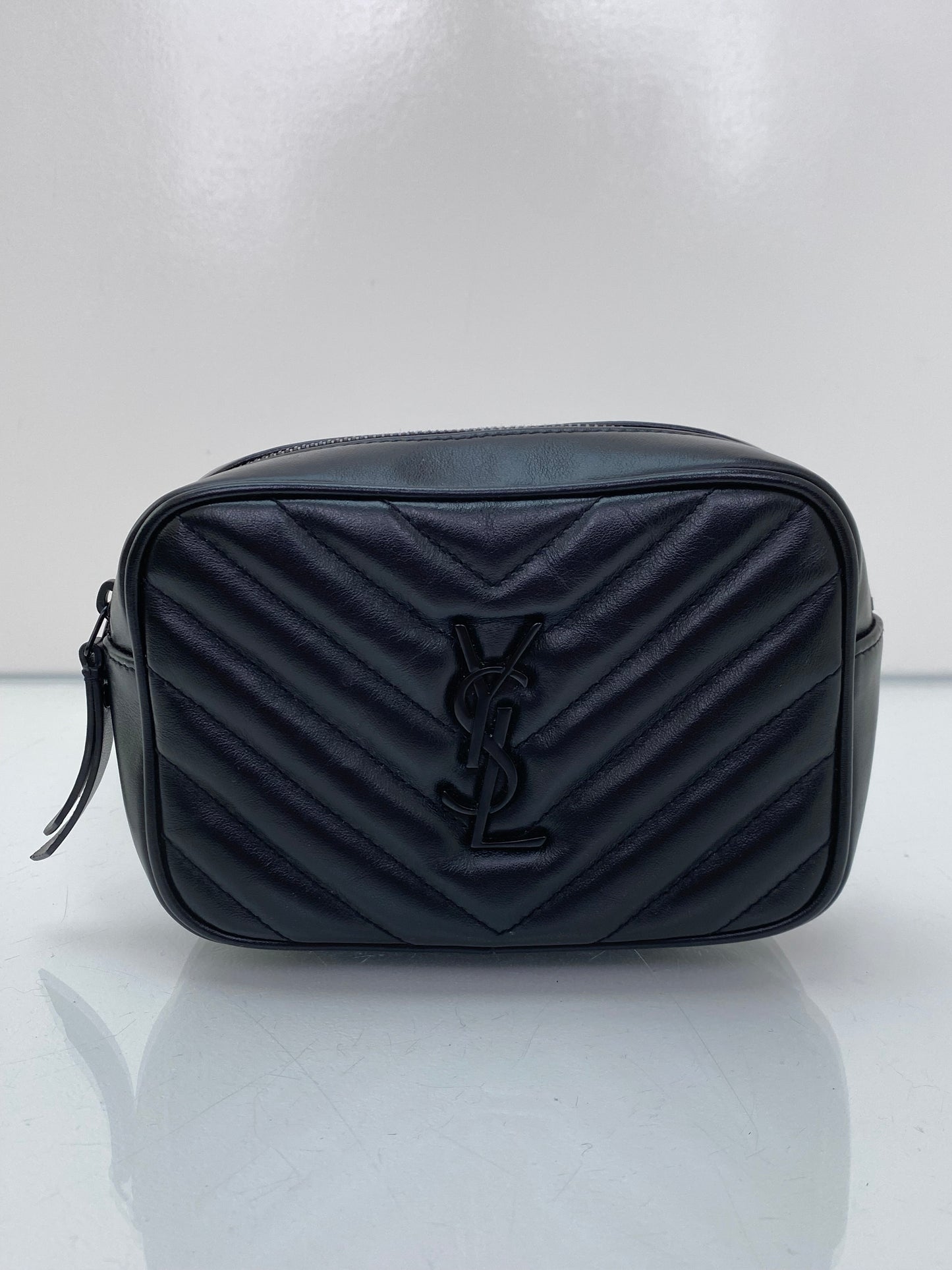 Saint Laurent Black Lou Lou Matelasse Belt Bag BHW (No Belt, Bag & Tassel Only)