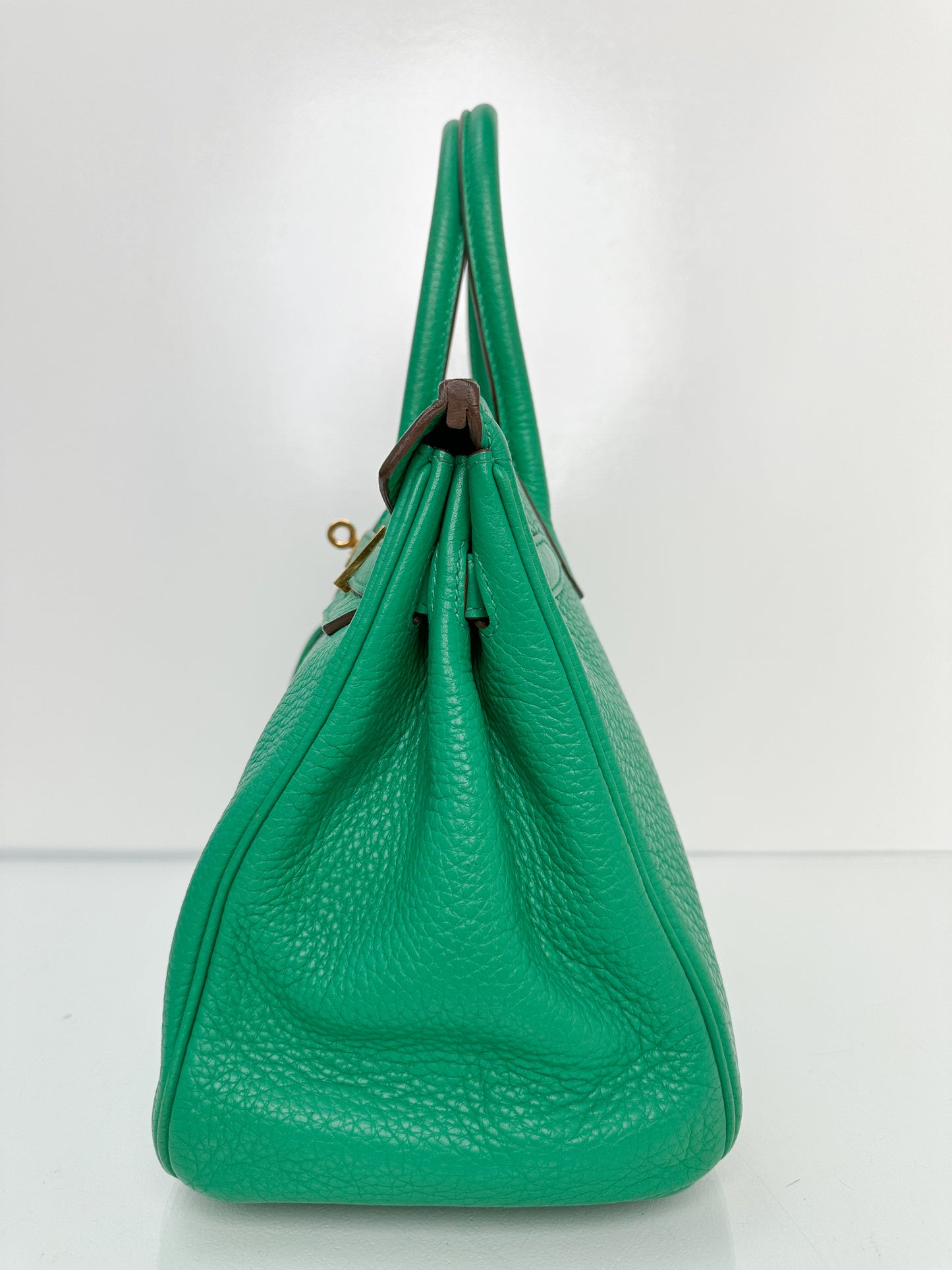 Hermes Birkin 30 Menthe Clemence GHW #P