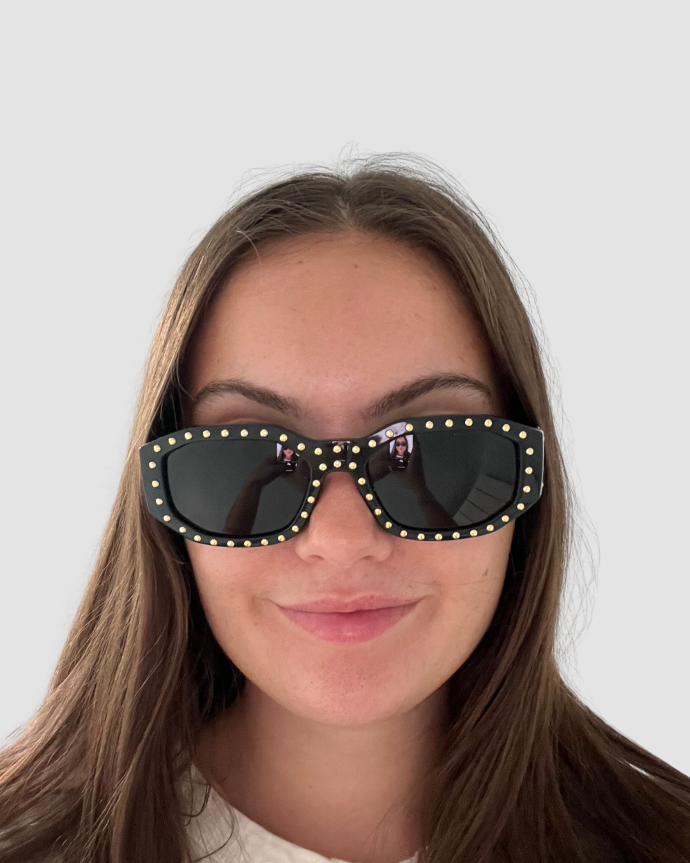 Versace Studded Black Sunglasses
