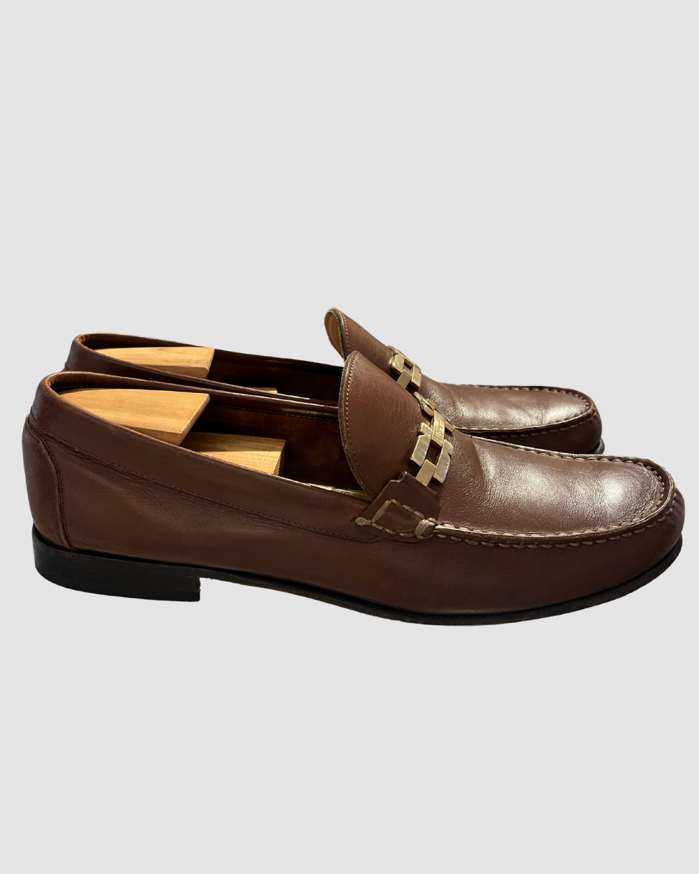 Ferragamo Brown Leather Loafers
