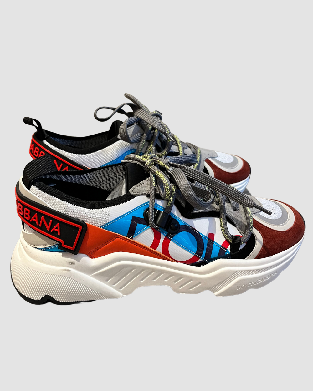 Dolce & Gabbana Multicolor Suede Detailing Sneakers