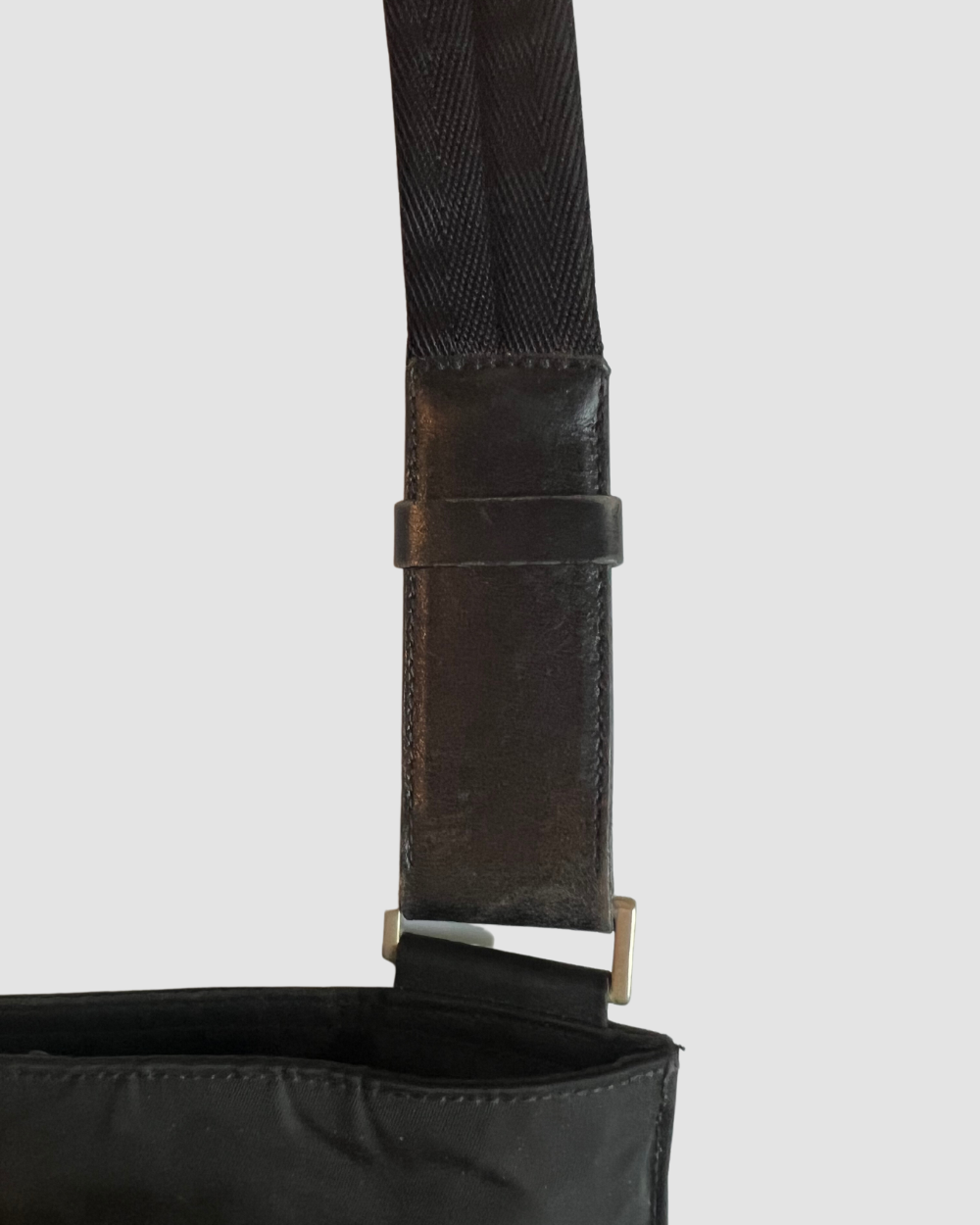 Prada Black Nylon Messenger Bag
