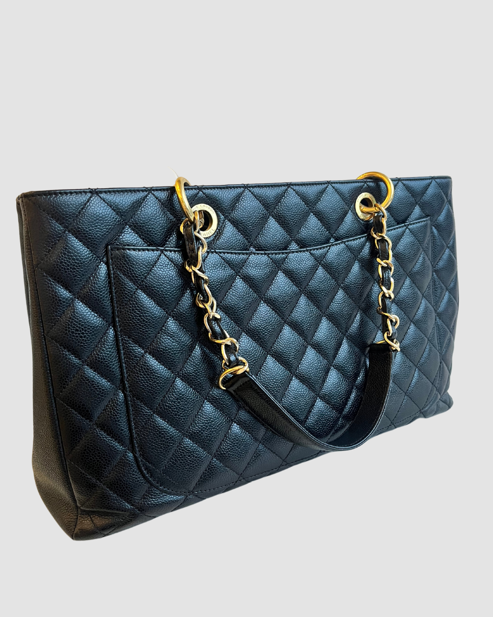 Chanel Black XL GST Caviar Leather GHW