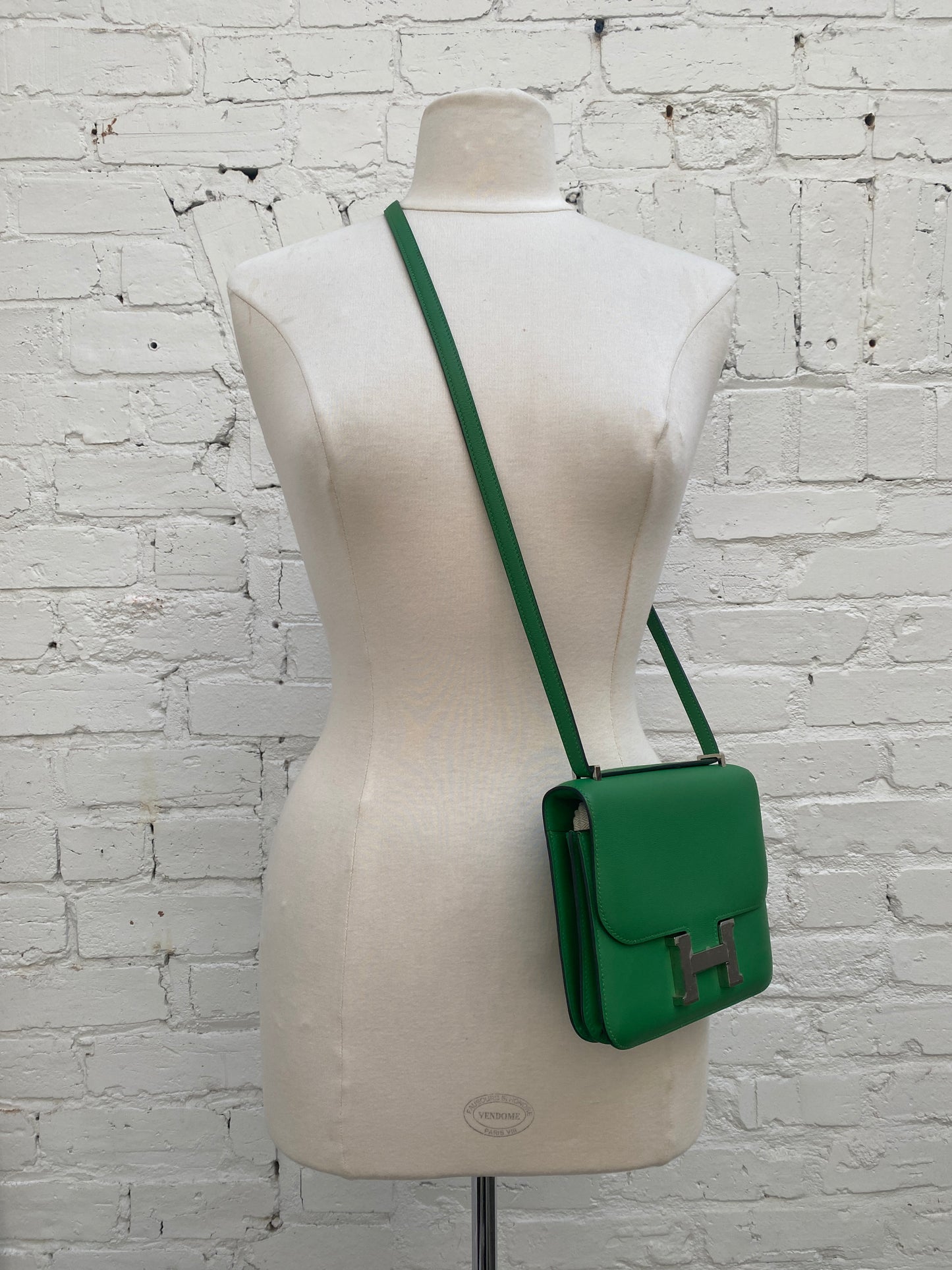 Hermes Constance 18 Green Calf PHW