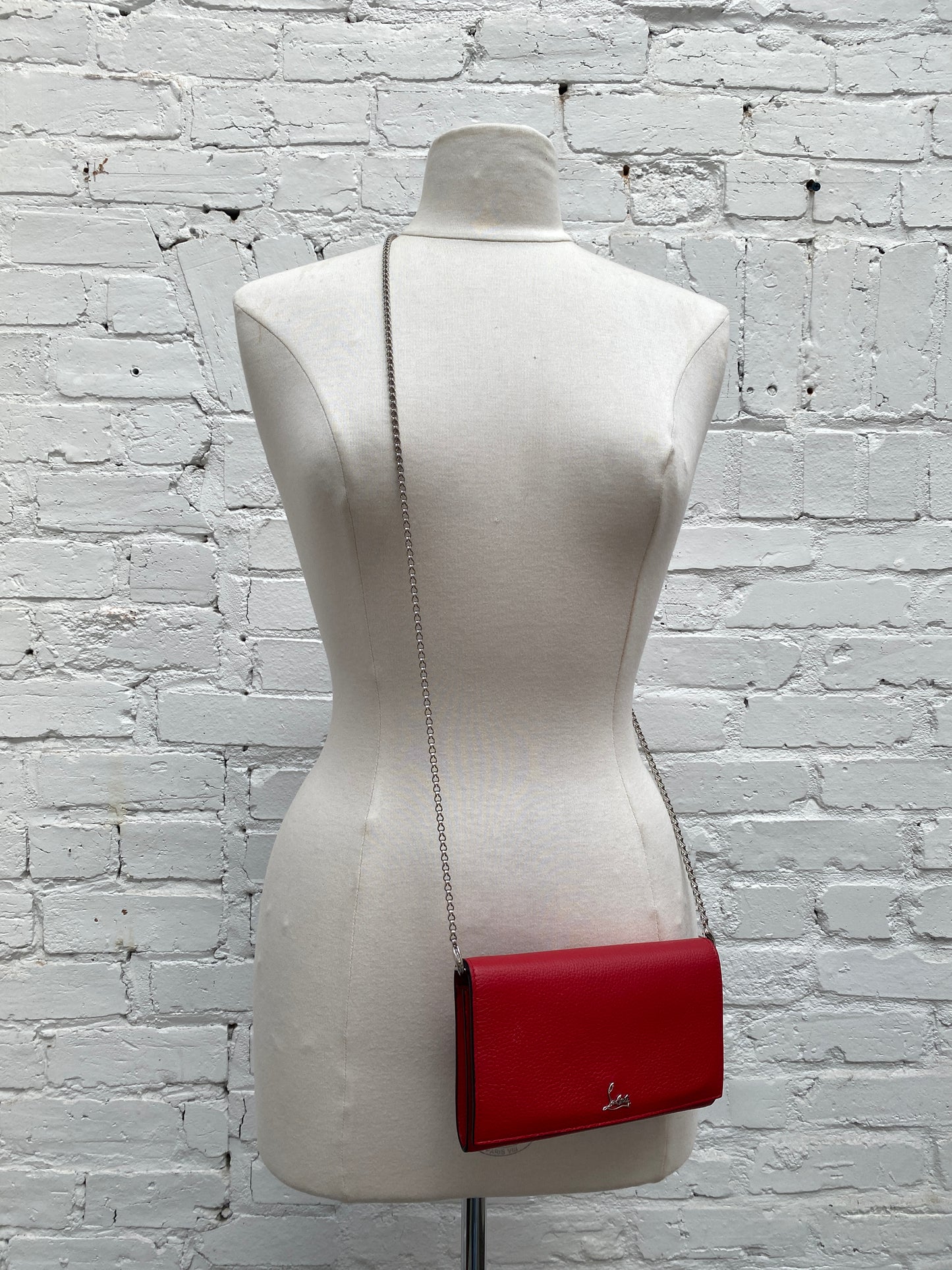 Christian Louboutin Red Chain Convertible Belt Bag