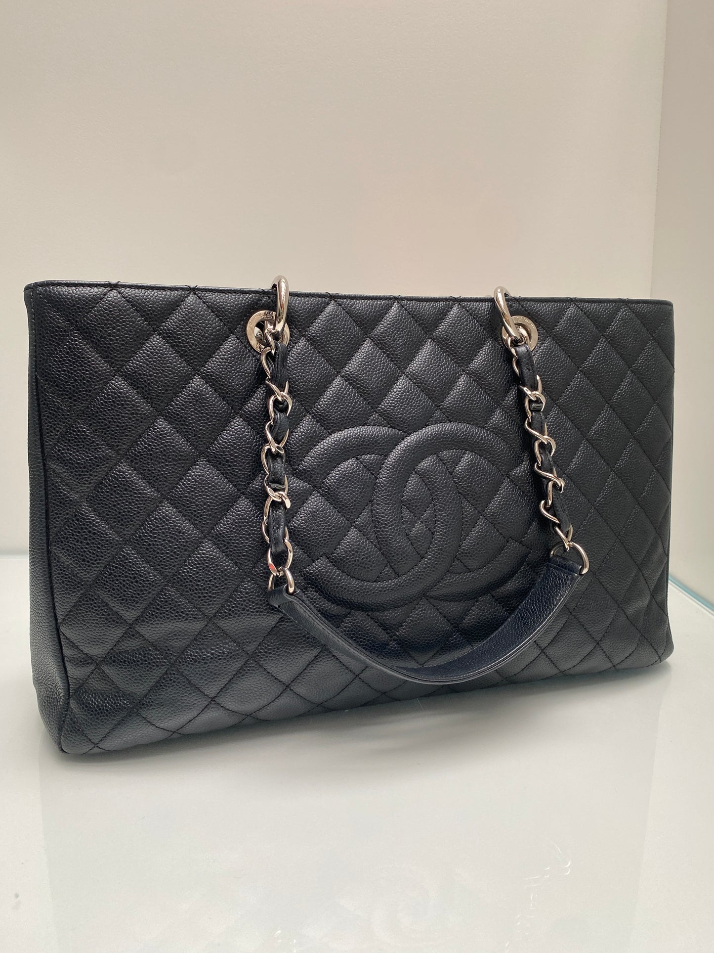 Chanel GST XL Black Caviar SHW #16