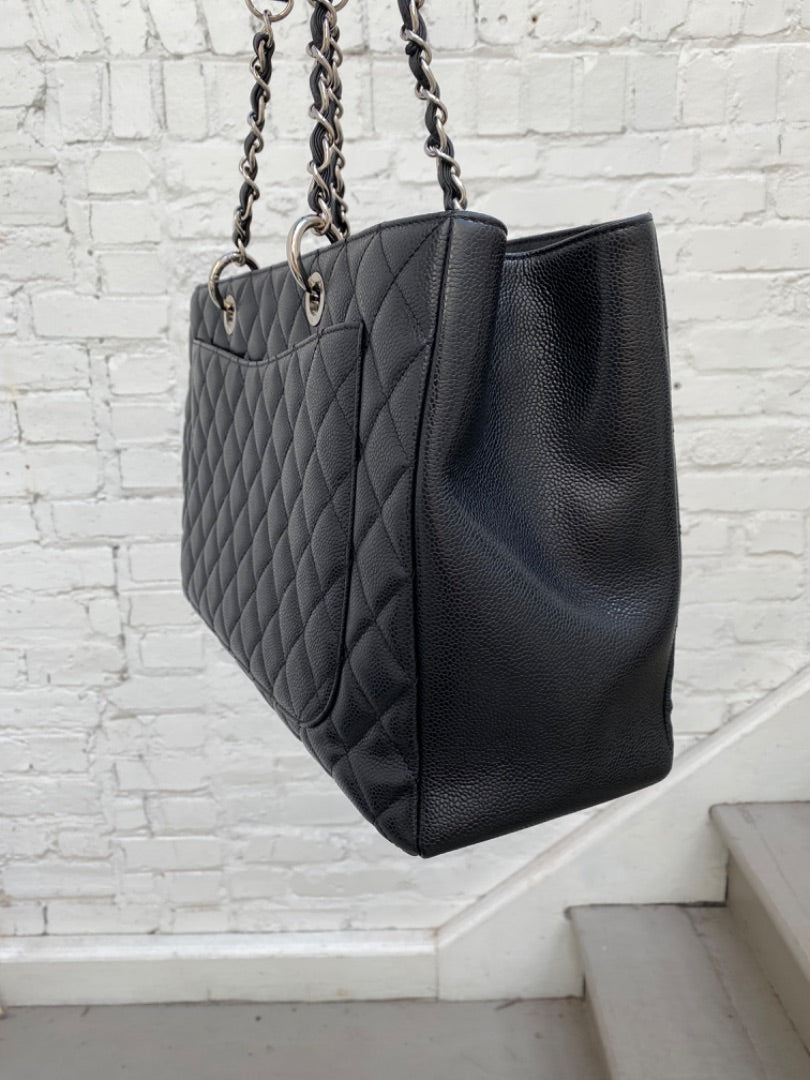 Chanel GST XL Black Caviar SHW #18, Dustbag