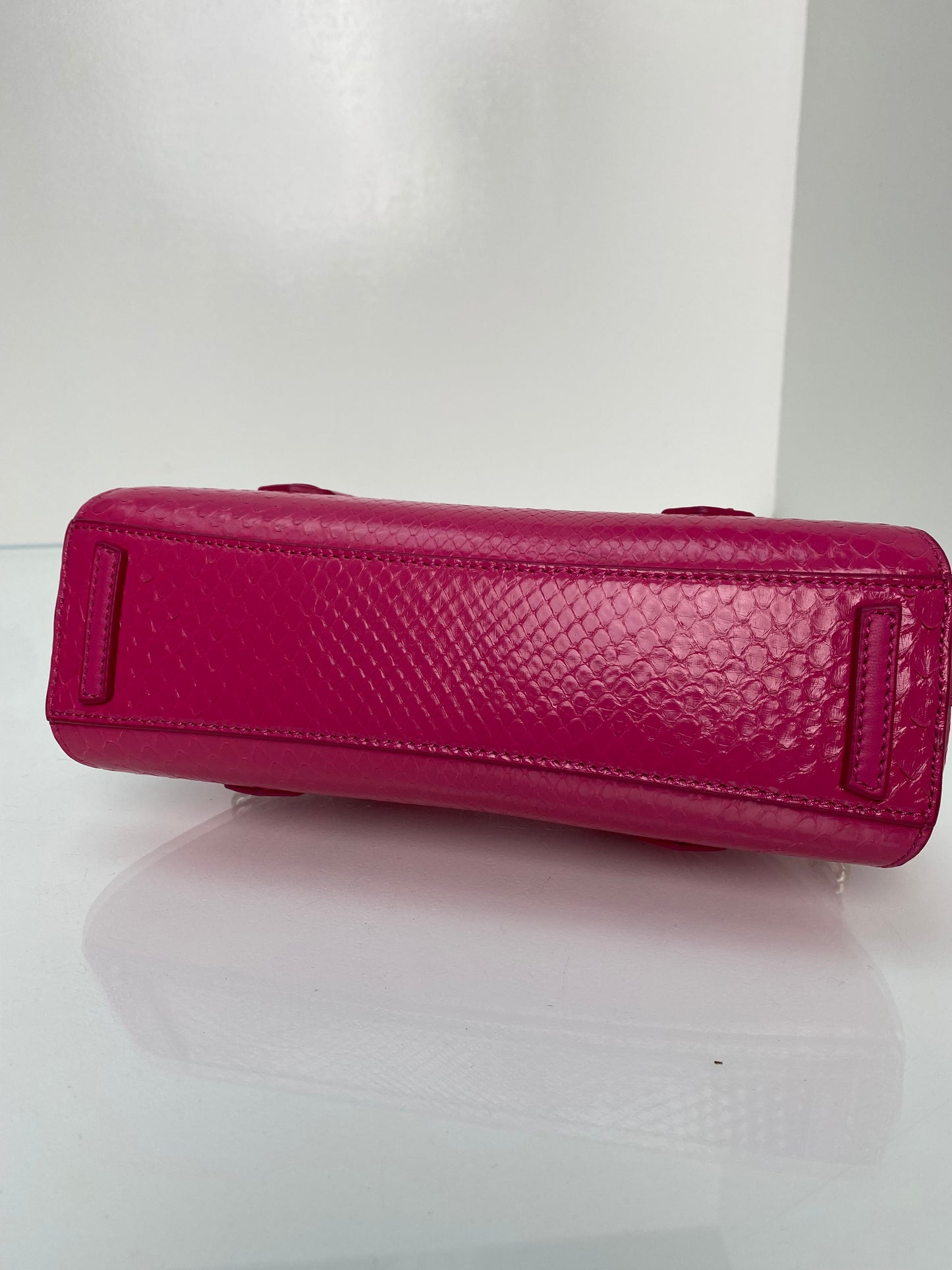 Givenchy Mini Antigona Stretch Pink Snakeprint Bag GHW