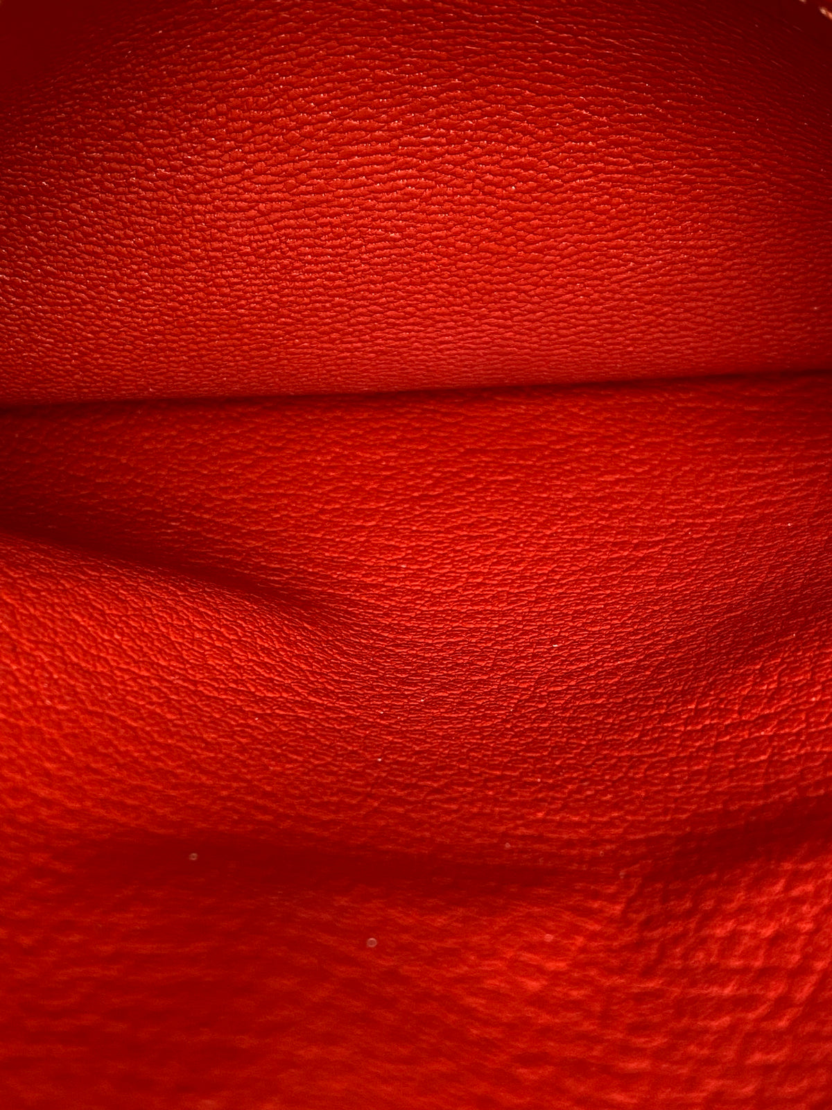 Hermes Birkin 25 Rouge Vif Togo GHW #D