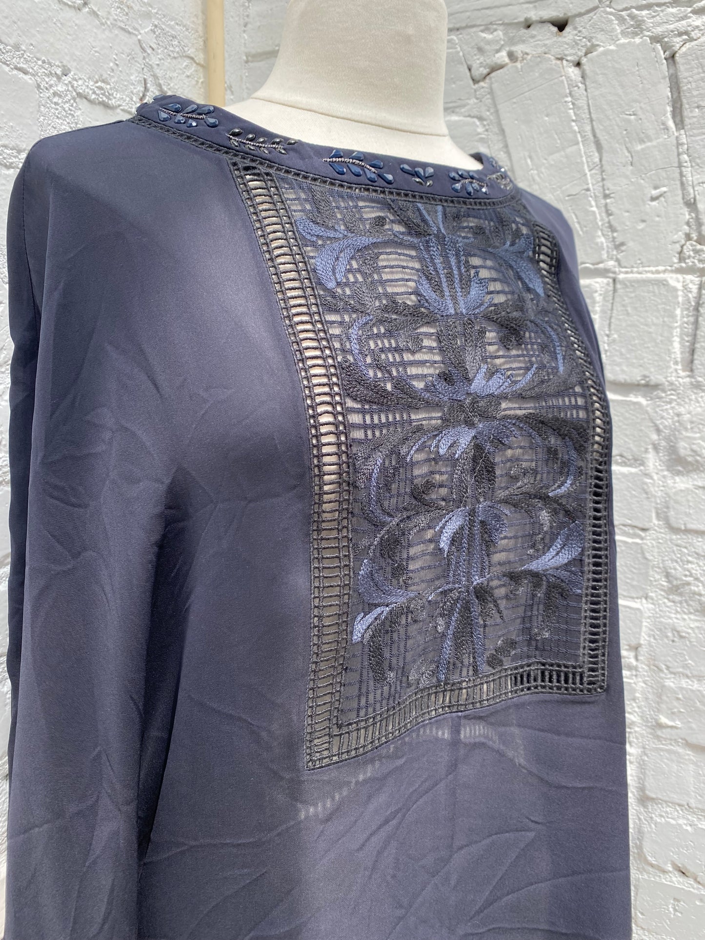 Tory Burch Navy Shawl, 12