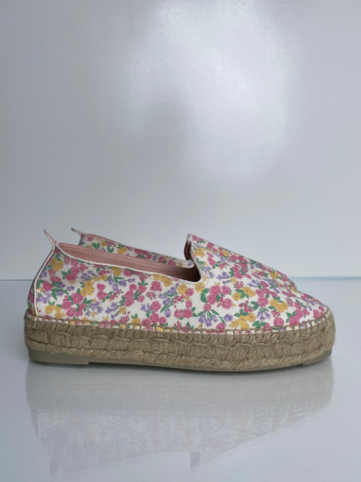 LoveShackFancy Floral Print Espadrilles, 40