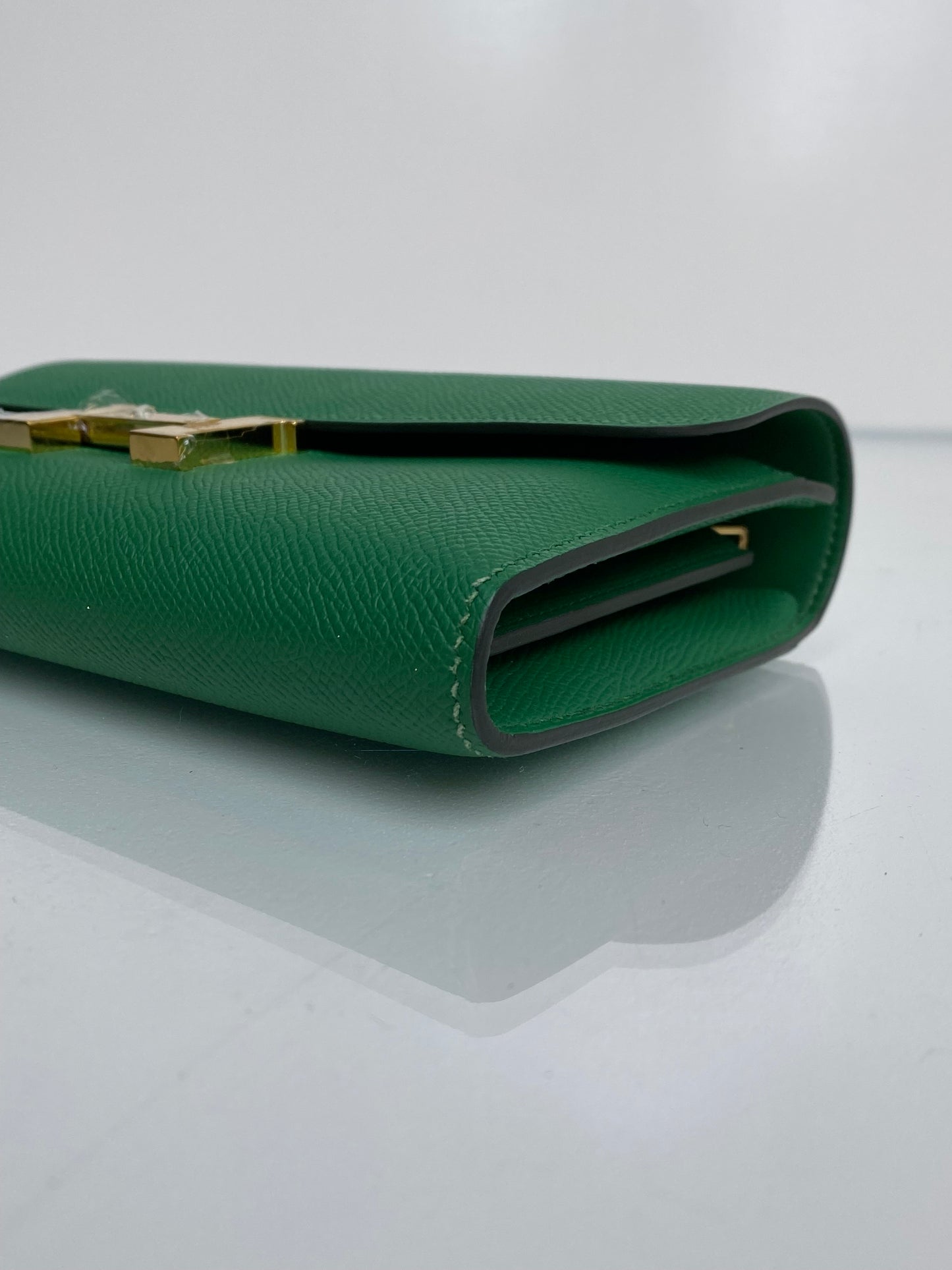 Hermes Green Epsom Constance Wallet GHW
