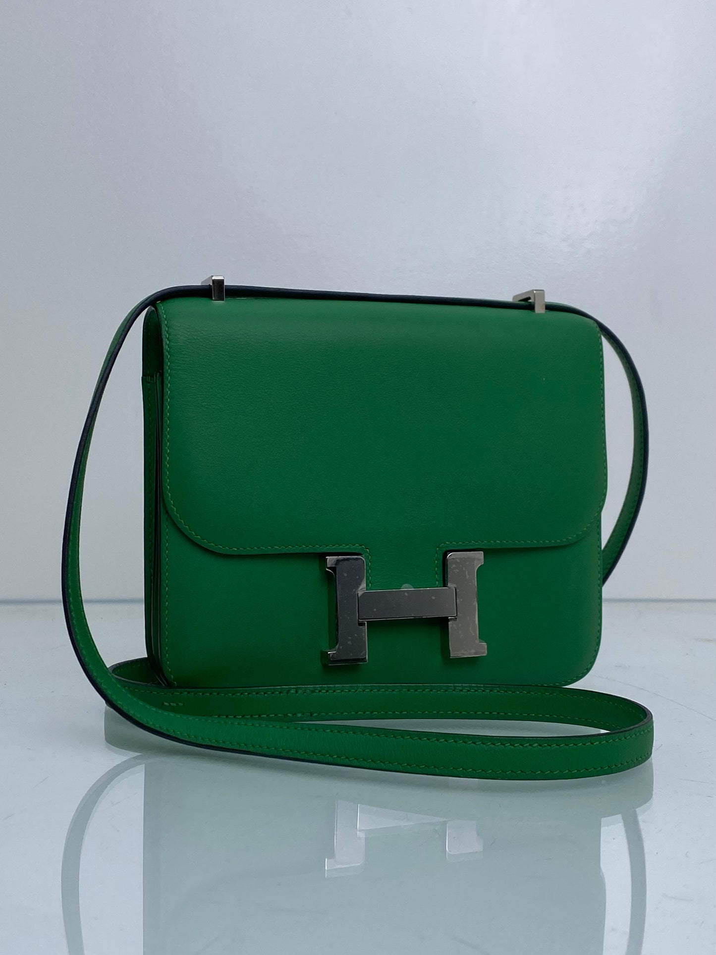 Hermes Constance 18 Green Calf PHW