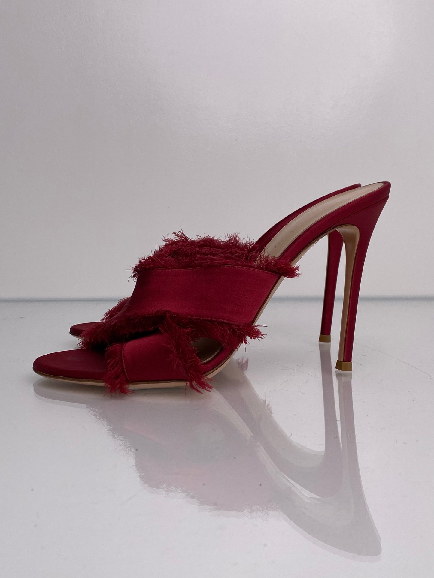 Gianvito Rossi Red Crossover Heels, 41