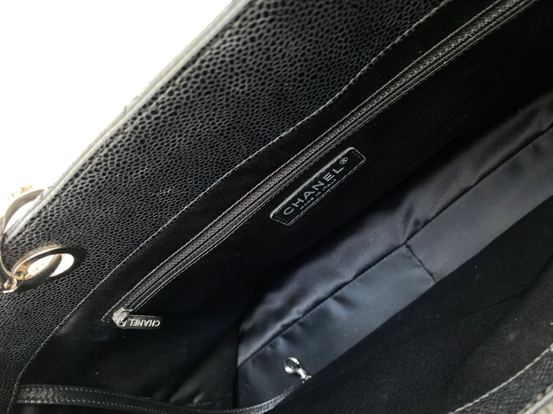 Chanel GST XL Black Caviar SHW #18, Dustbag