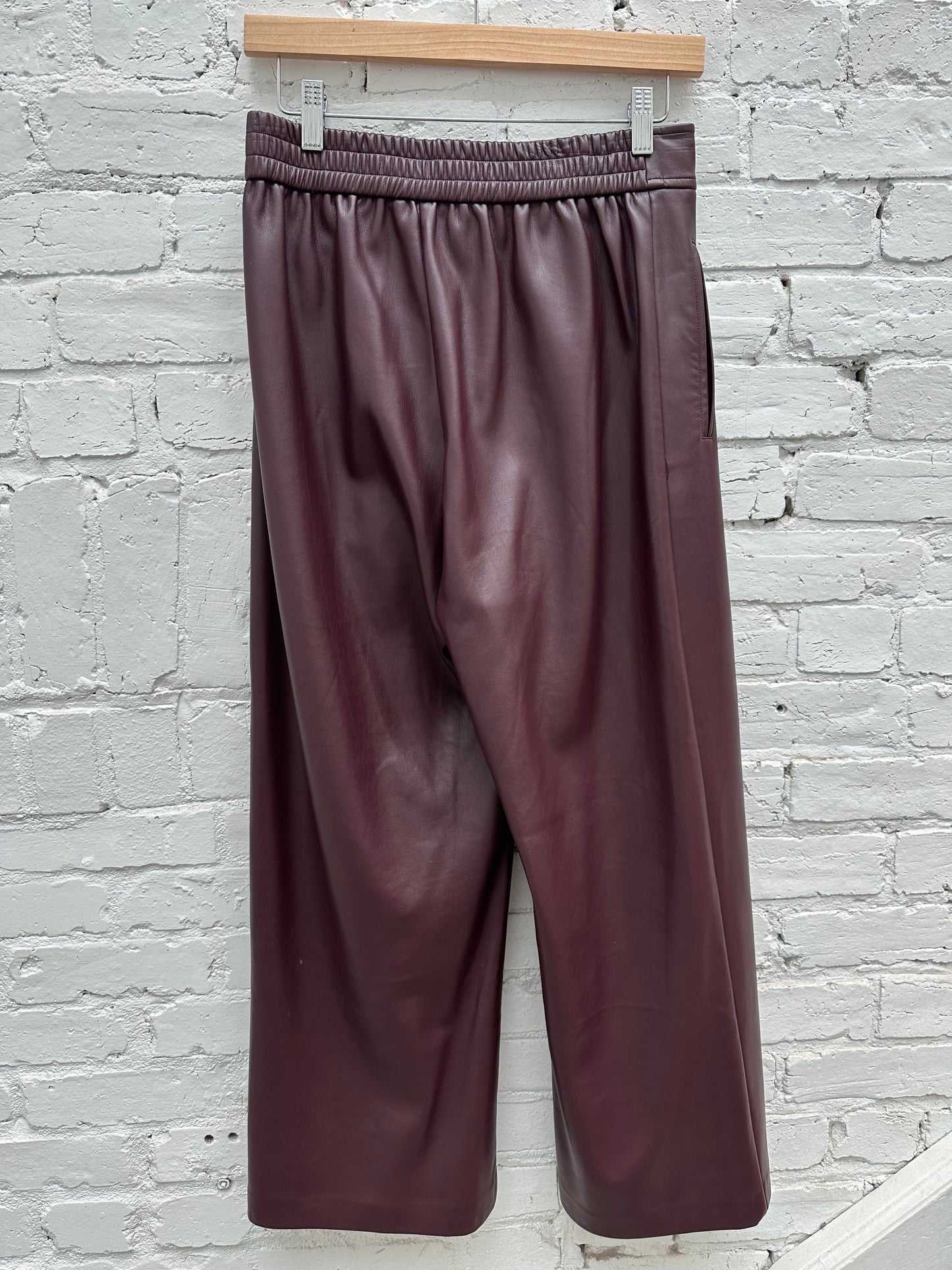 Suncoo Aubergine Pleather Pants, S
