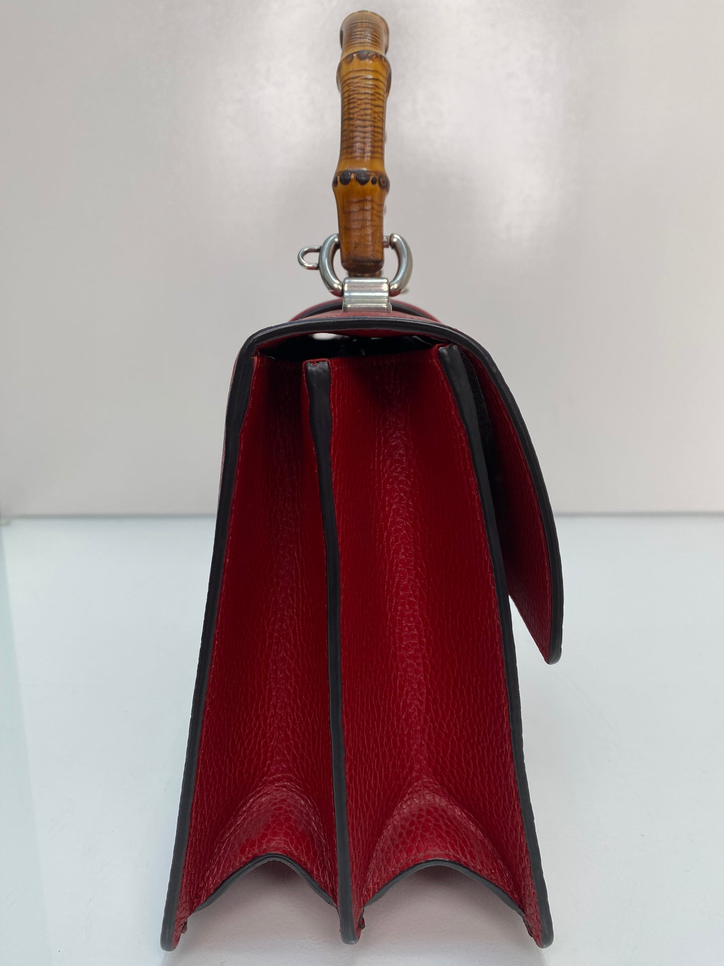 Gucci Red & Bamboo Top Handle Dionysus Bag