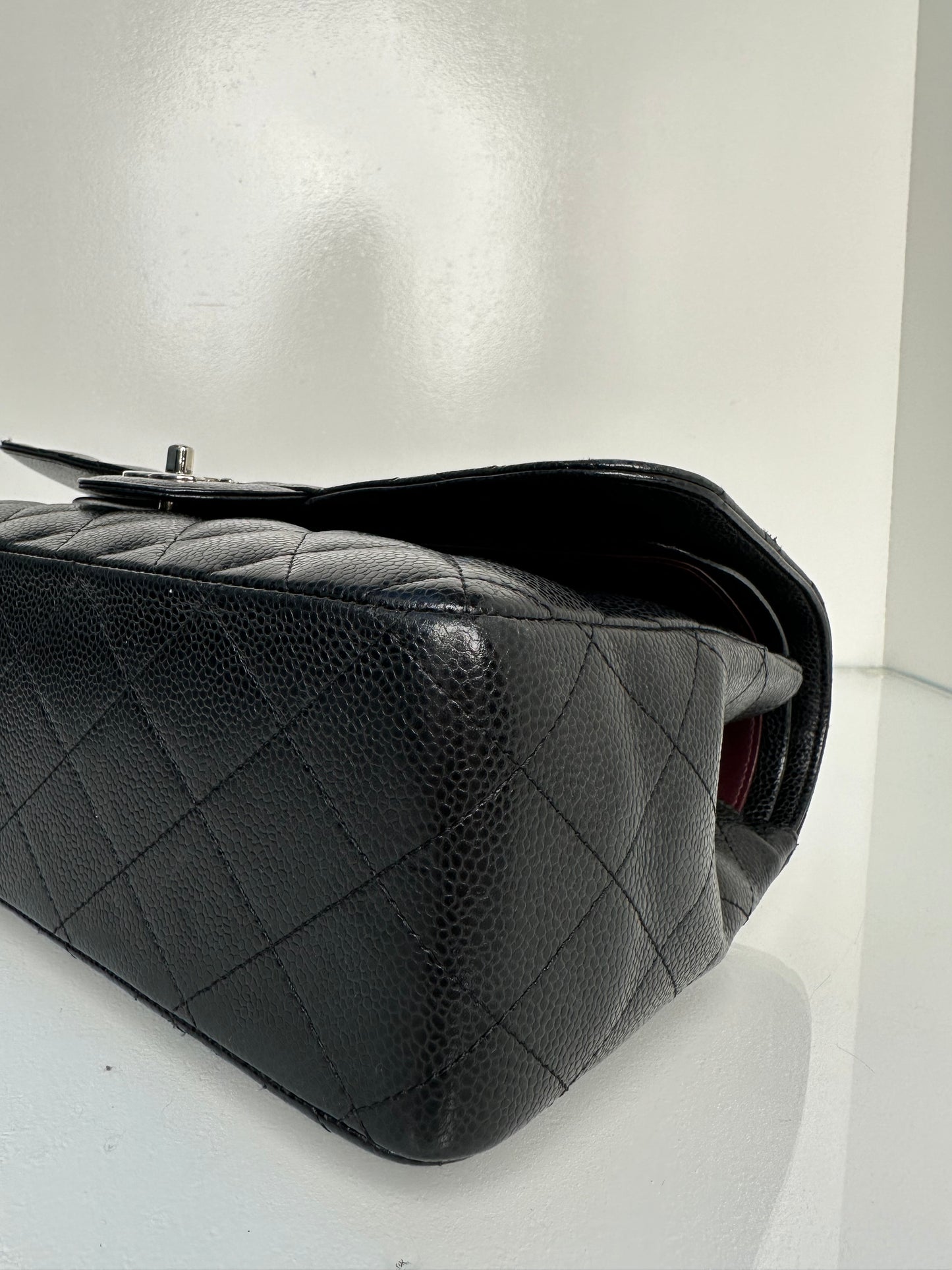 Chanel Jumbo Double Flap Black Caviar SHW