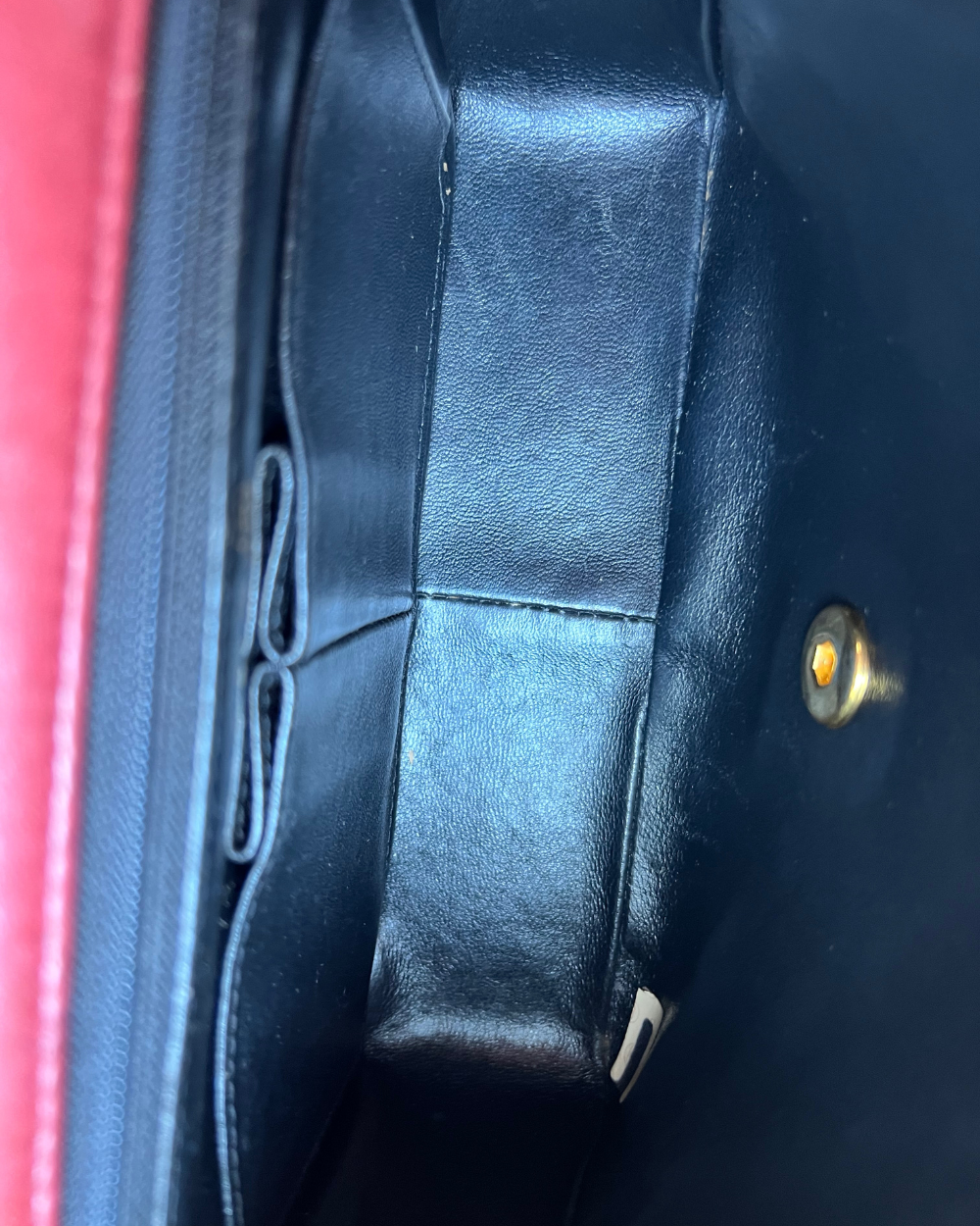 Chanel Vintage Square Burgundy 20cm Purse