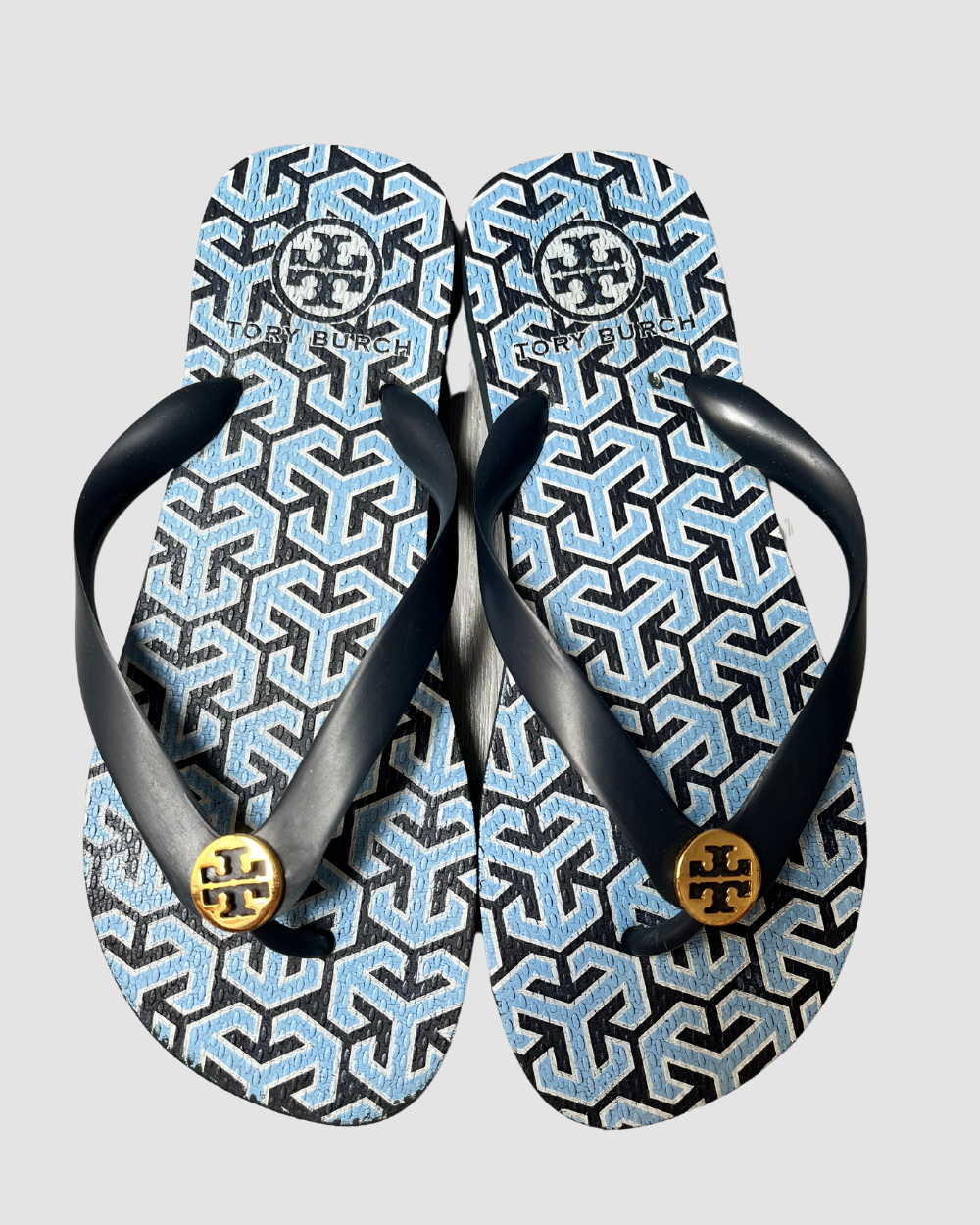 Tory Burch Blue Flip Flops