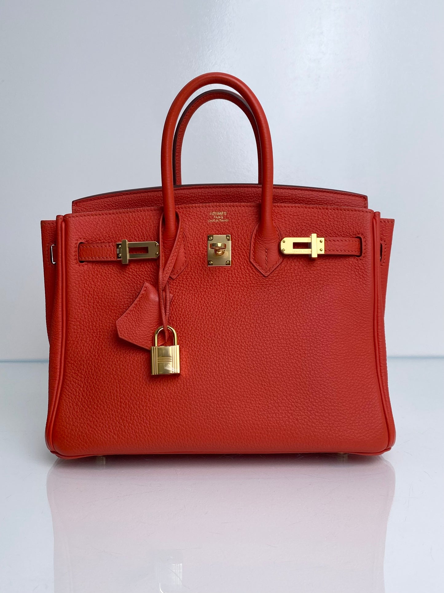 Hermes Birkin 25 Cappucine Togo GHW #Q