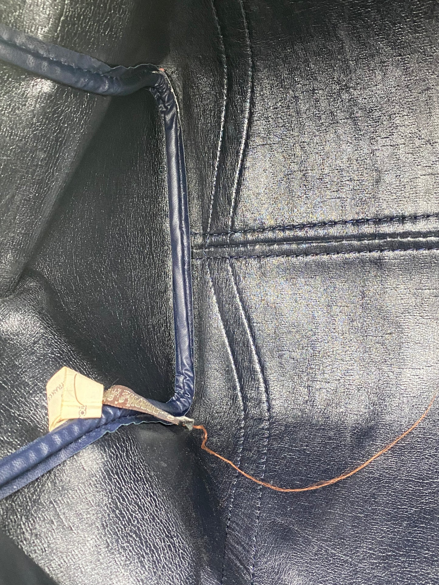 Dior Vintage Navy Oblique Boston Bag SHW