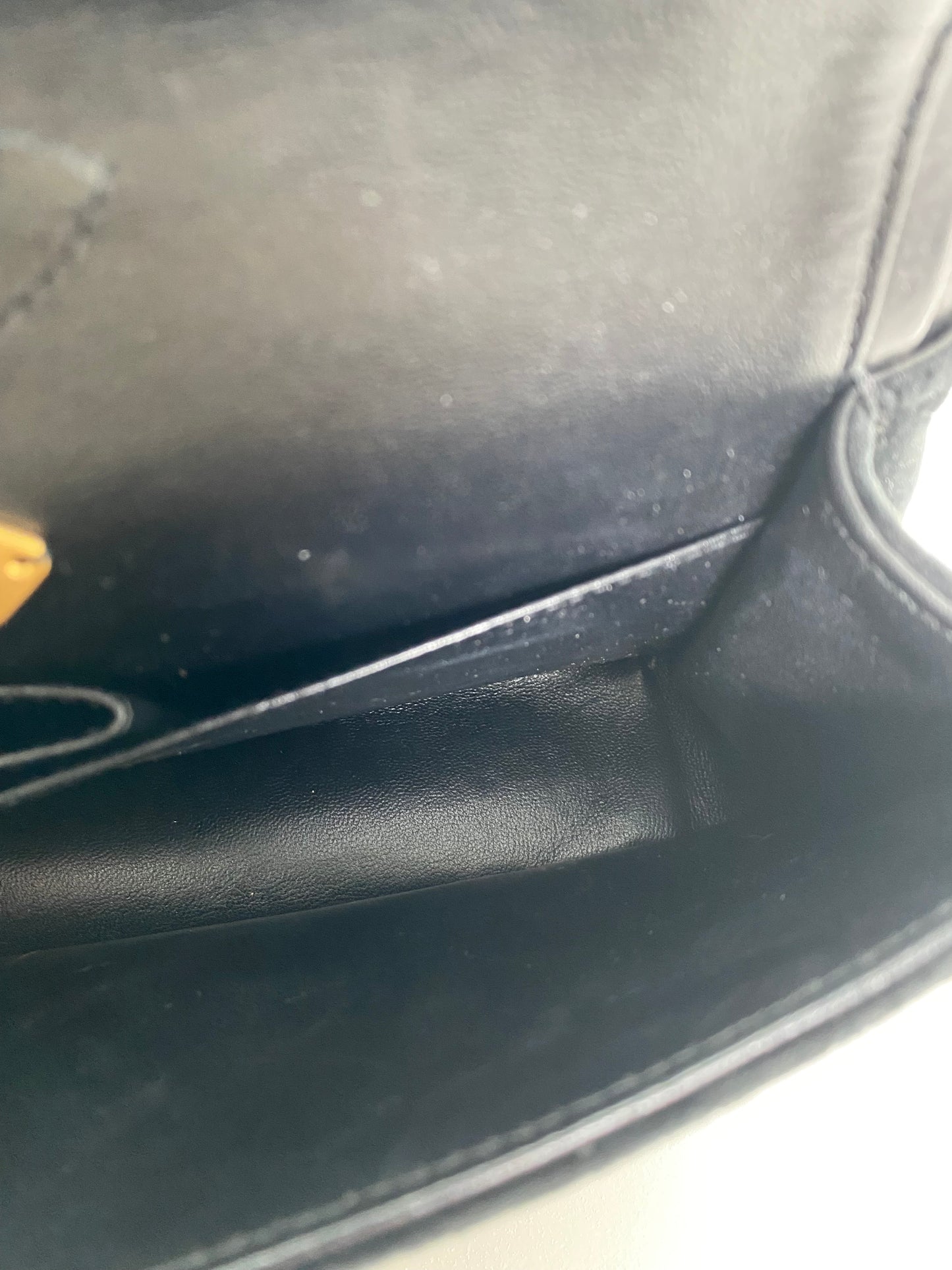 Chanel Black & Gold Velvet Double Flap Timeless Chained Bag GHW