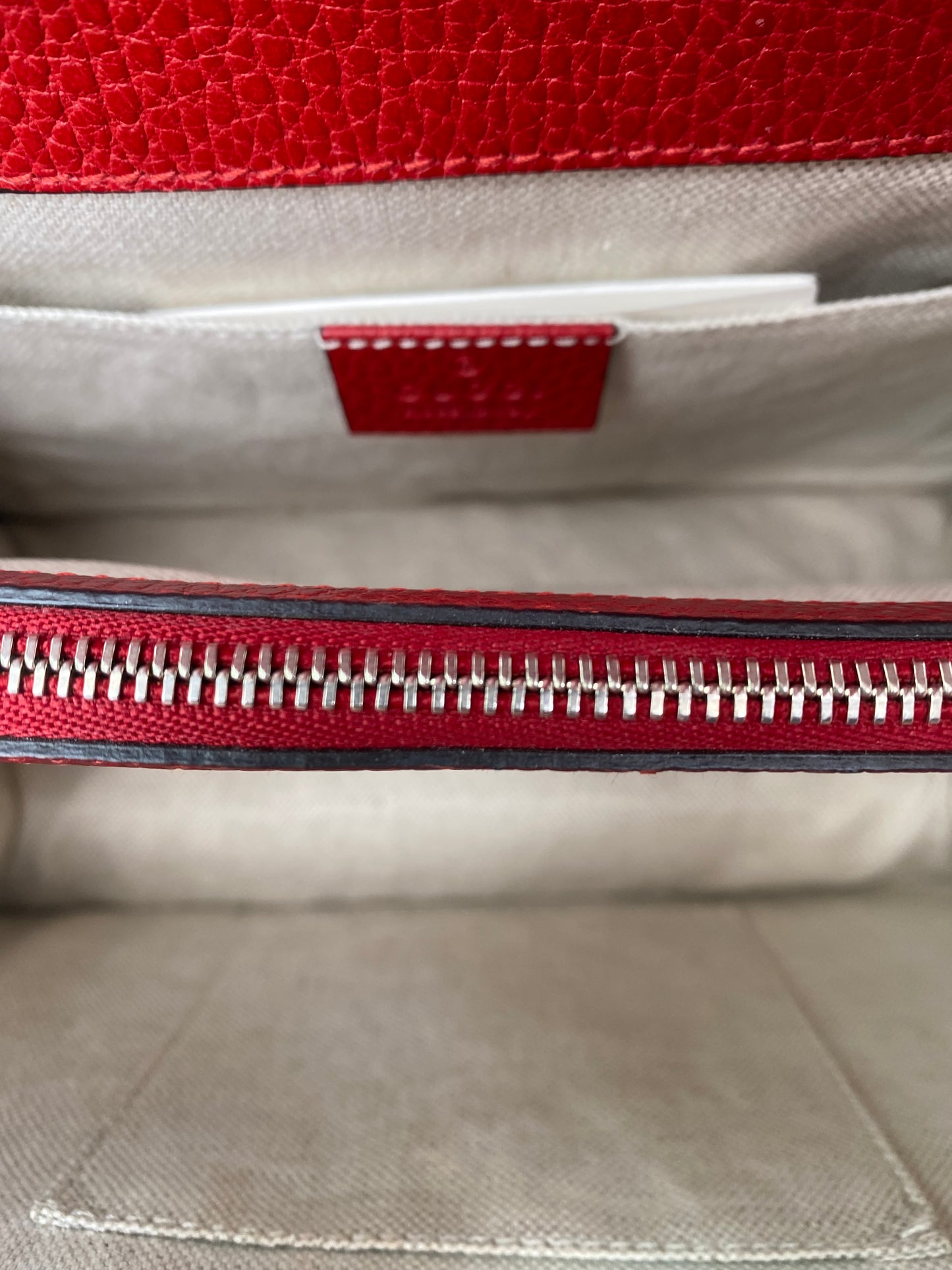 Gucci Red & Bamboo Top Handle Dionysus Bag