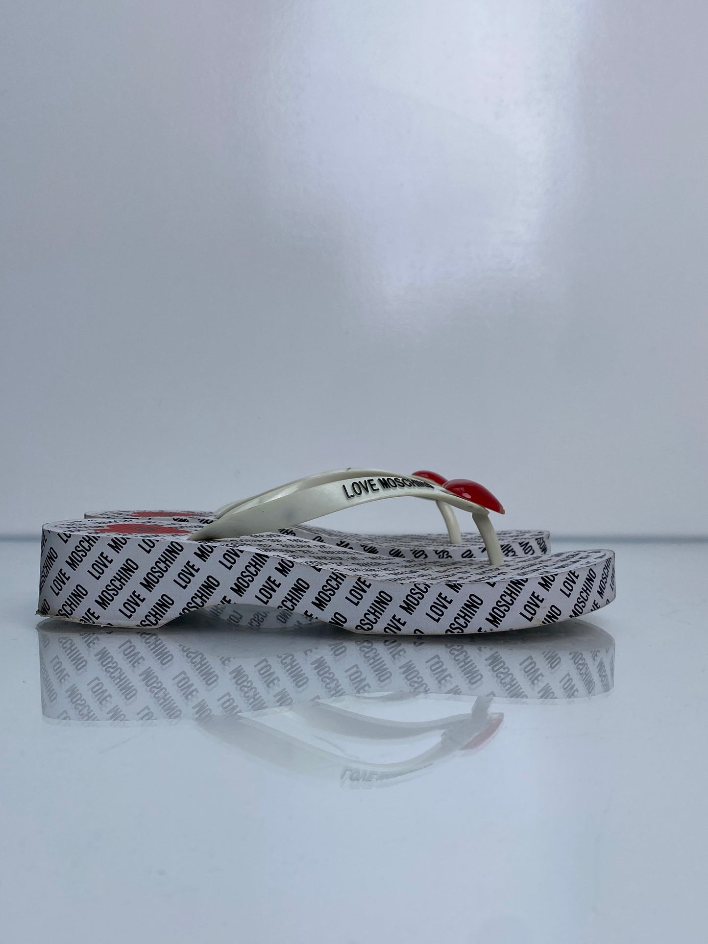 Love Moschino Heart Flip Flops, 40