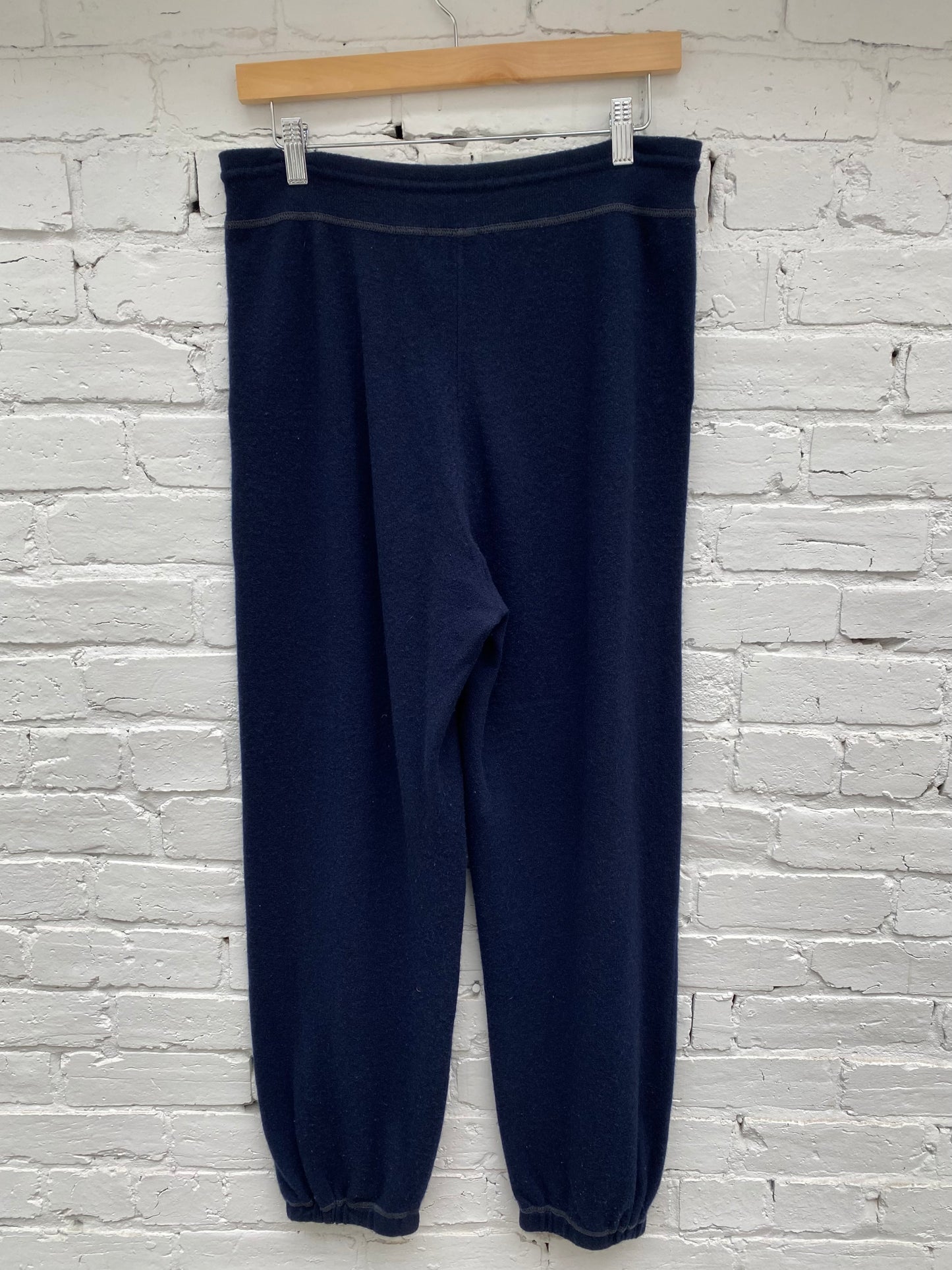 Chanel Navy Cashmere Sweatpants, 40
