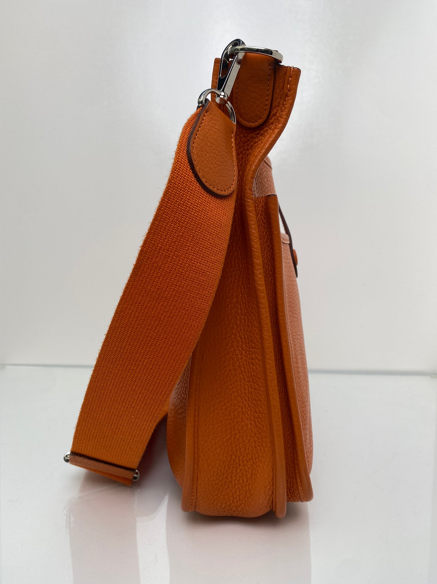 Hermes Evelyne PM Orange Clemence #P