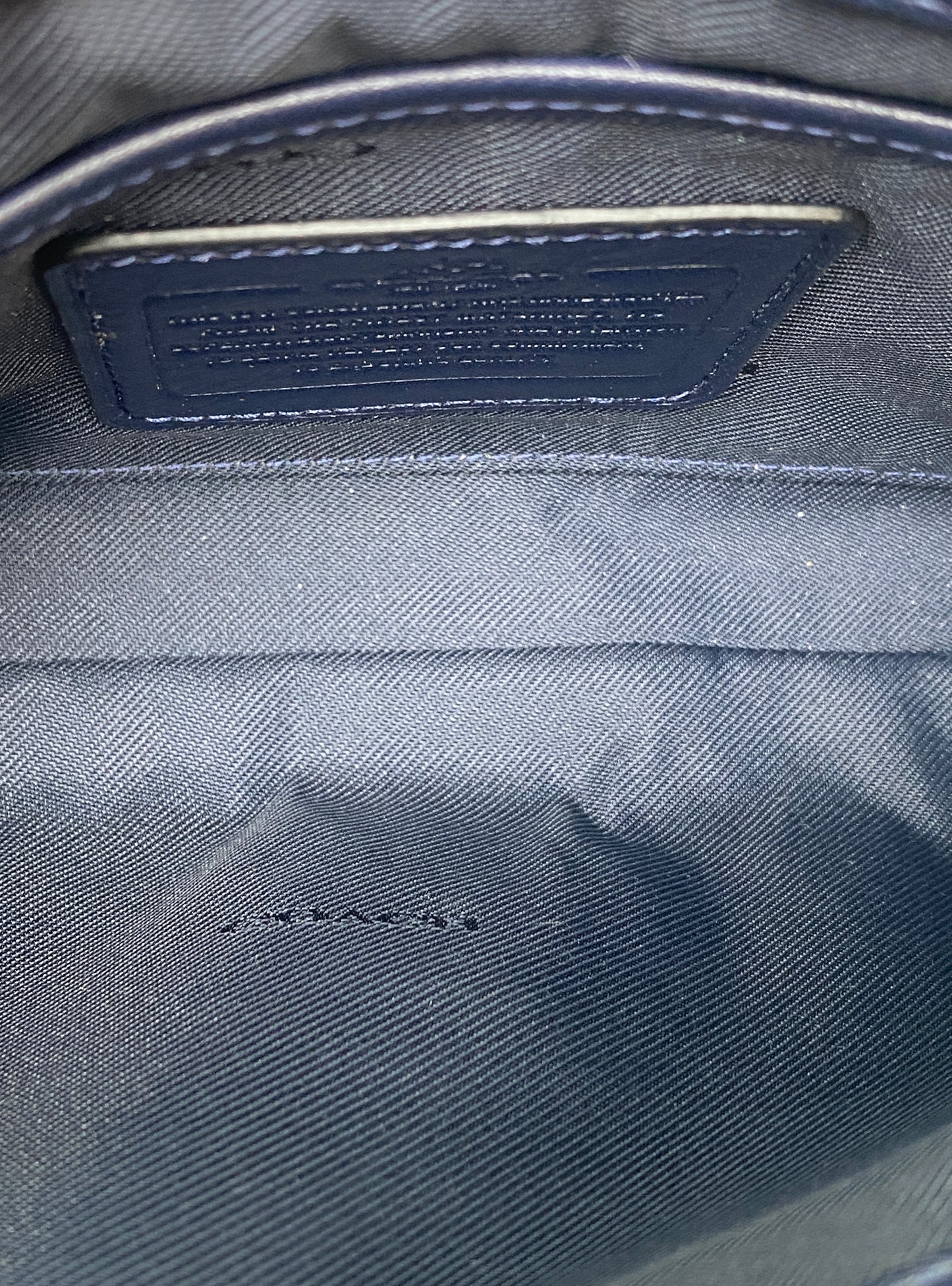 Coach Black Leather Crossbody Bag