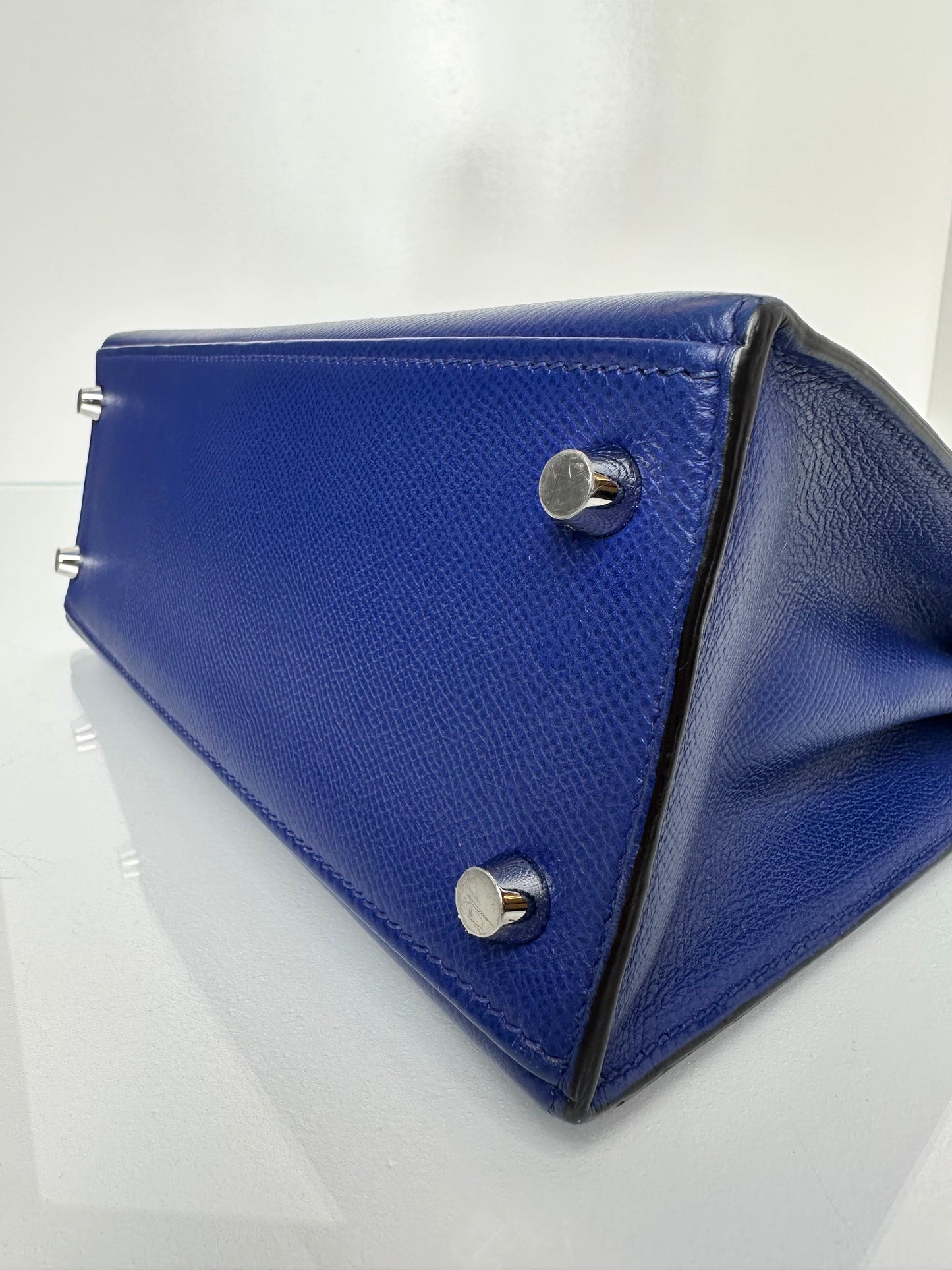 Hermes Kelly 25 Bleu Royal Epsom PHW #R