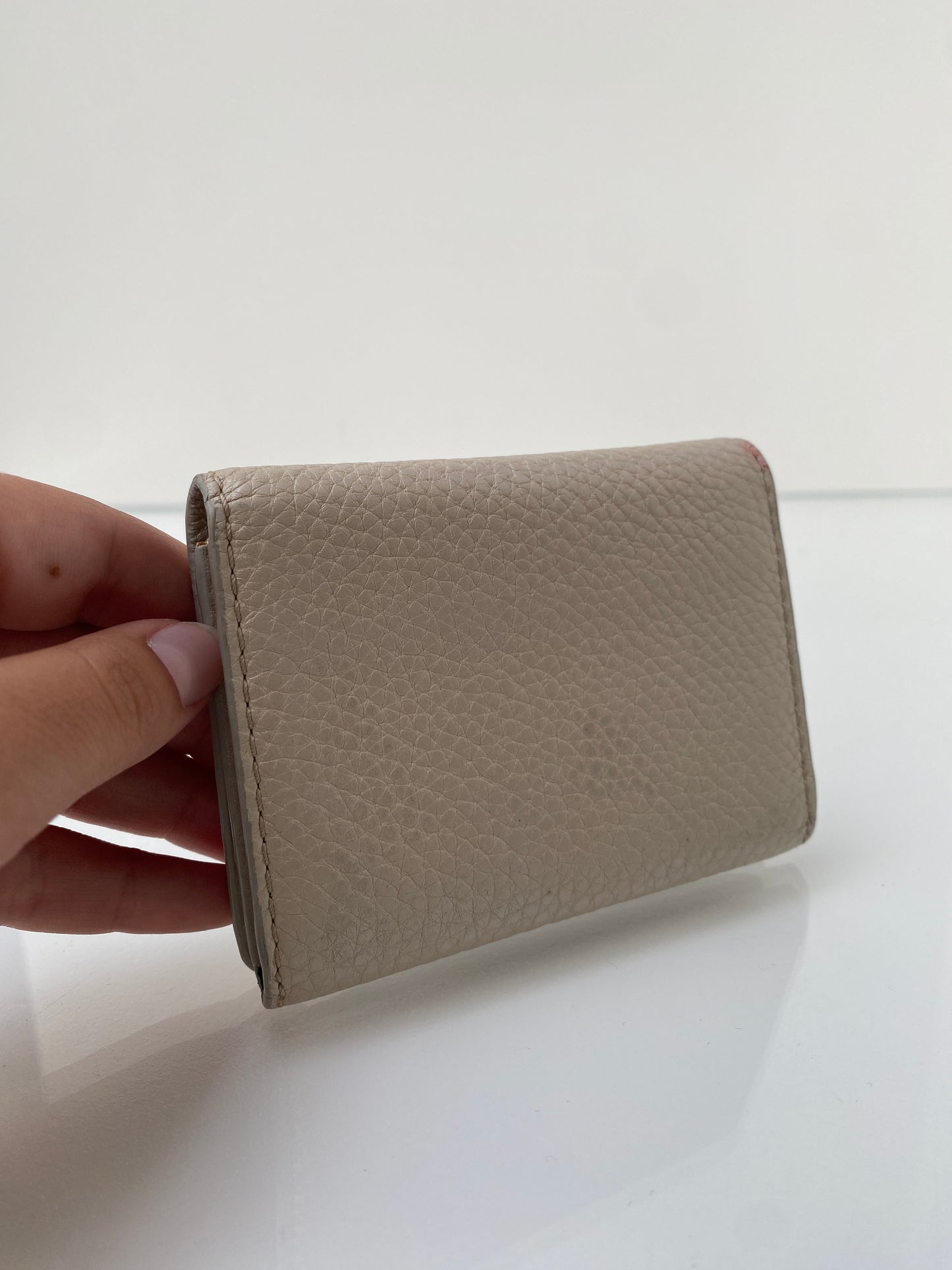 Celine Vintage Beige Studded Wallet