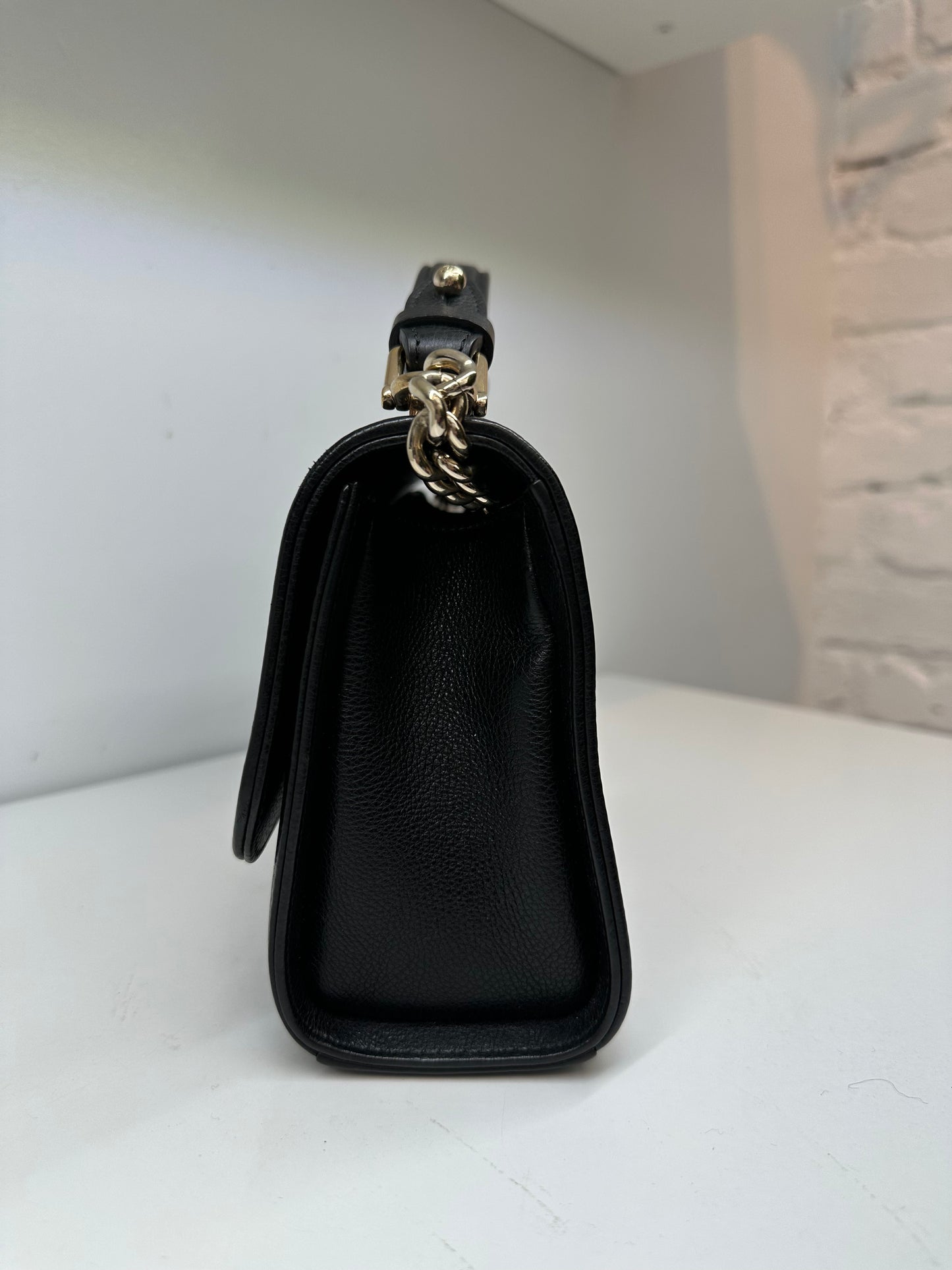 Chanel Click Label Black Calfskin GHW