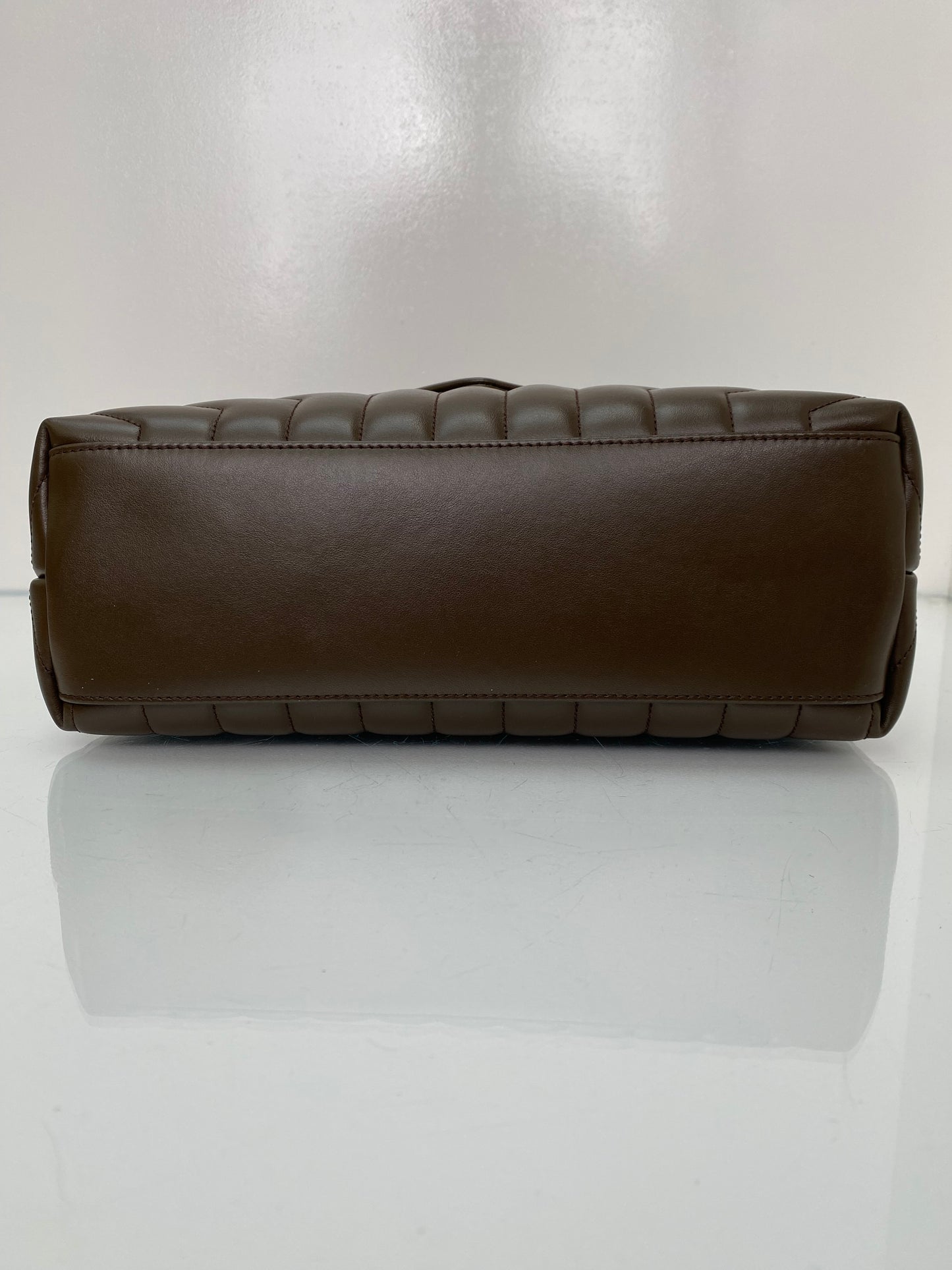 Saint Laurent Loulou Brown Matelasse Bag GHW