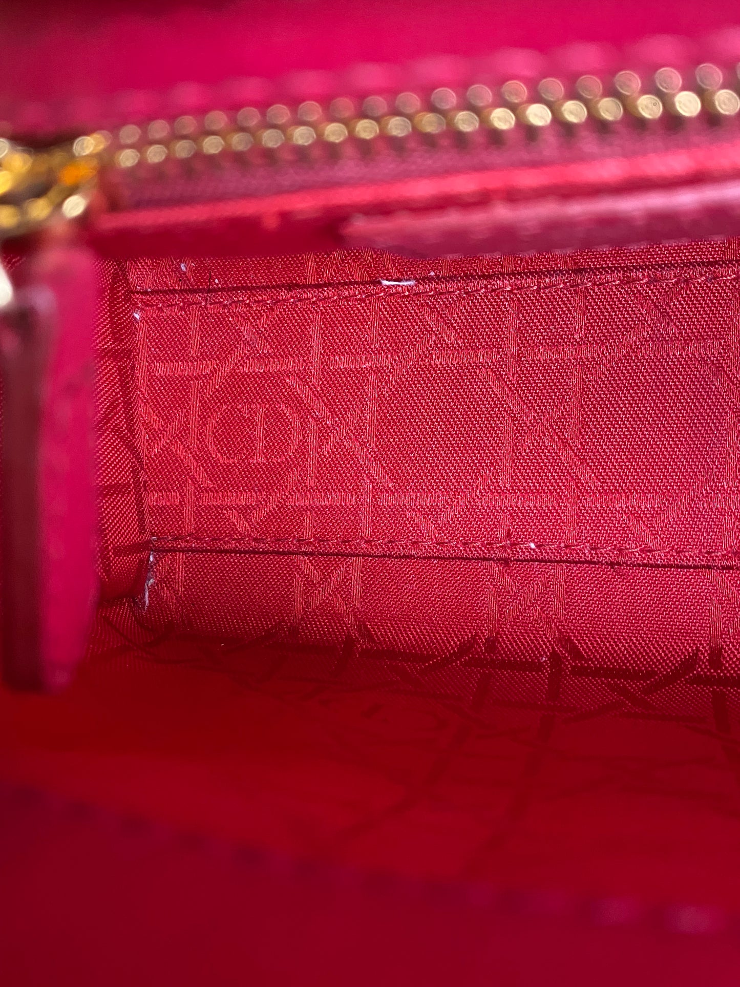 Dior Burgundy Mini Lady Dior Bag