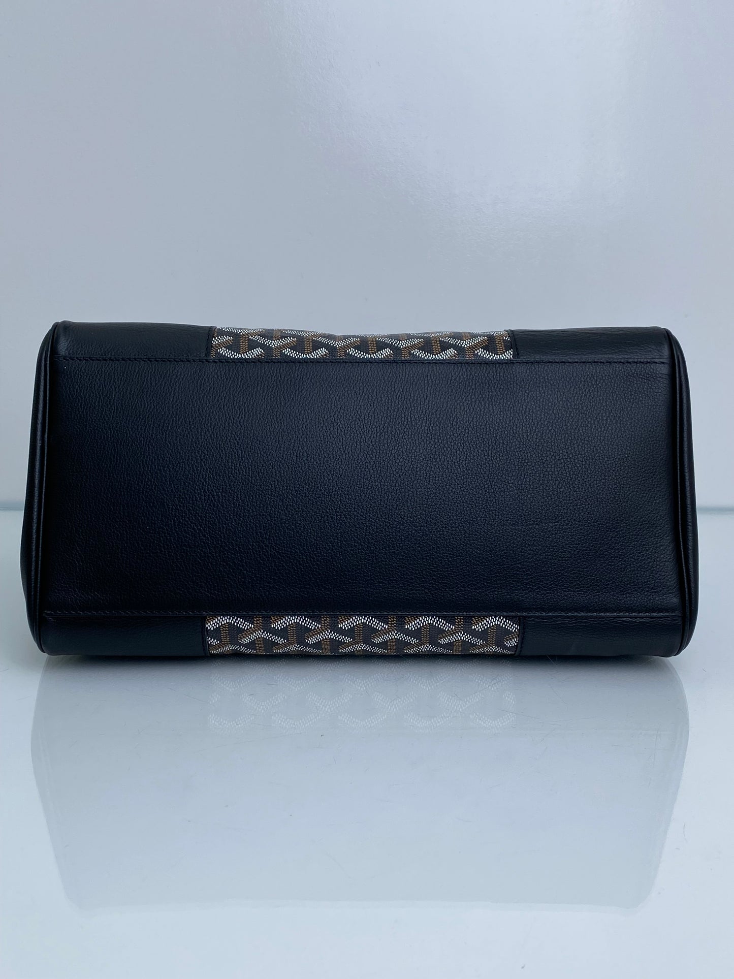 Goyard Black Goyardine Saigon Tote Bag SHW