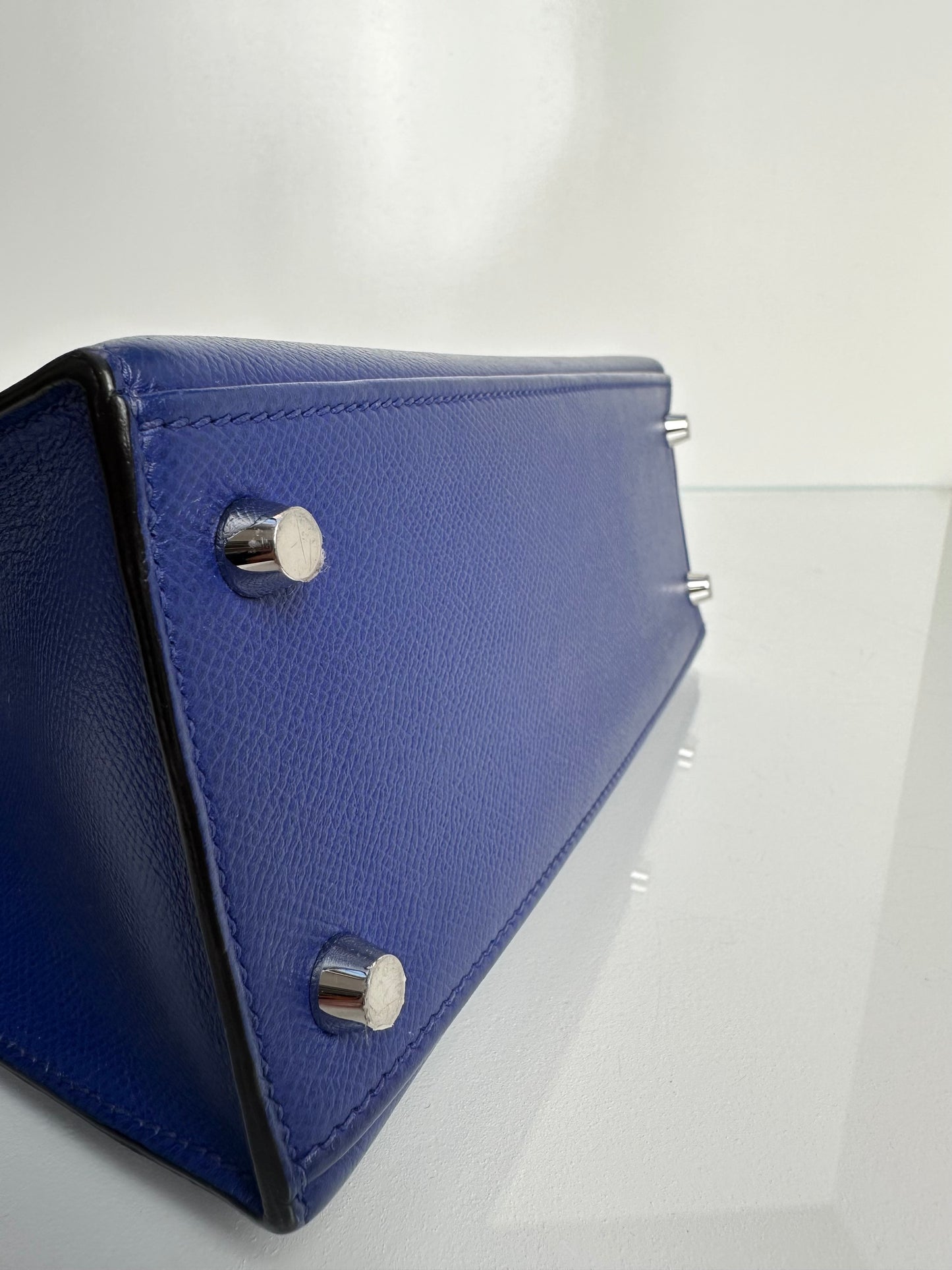 Hermes Kelly 25 Bleu Royal Epsom PHW #R