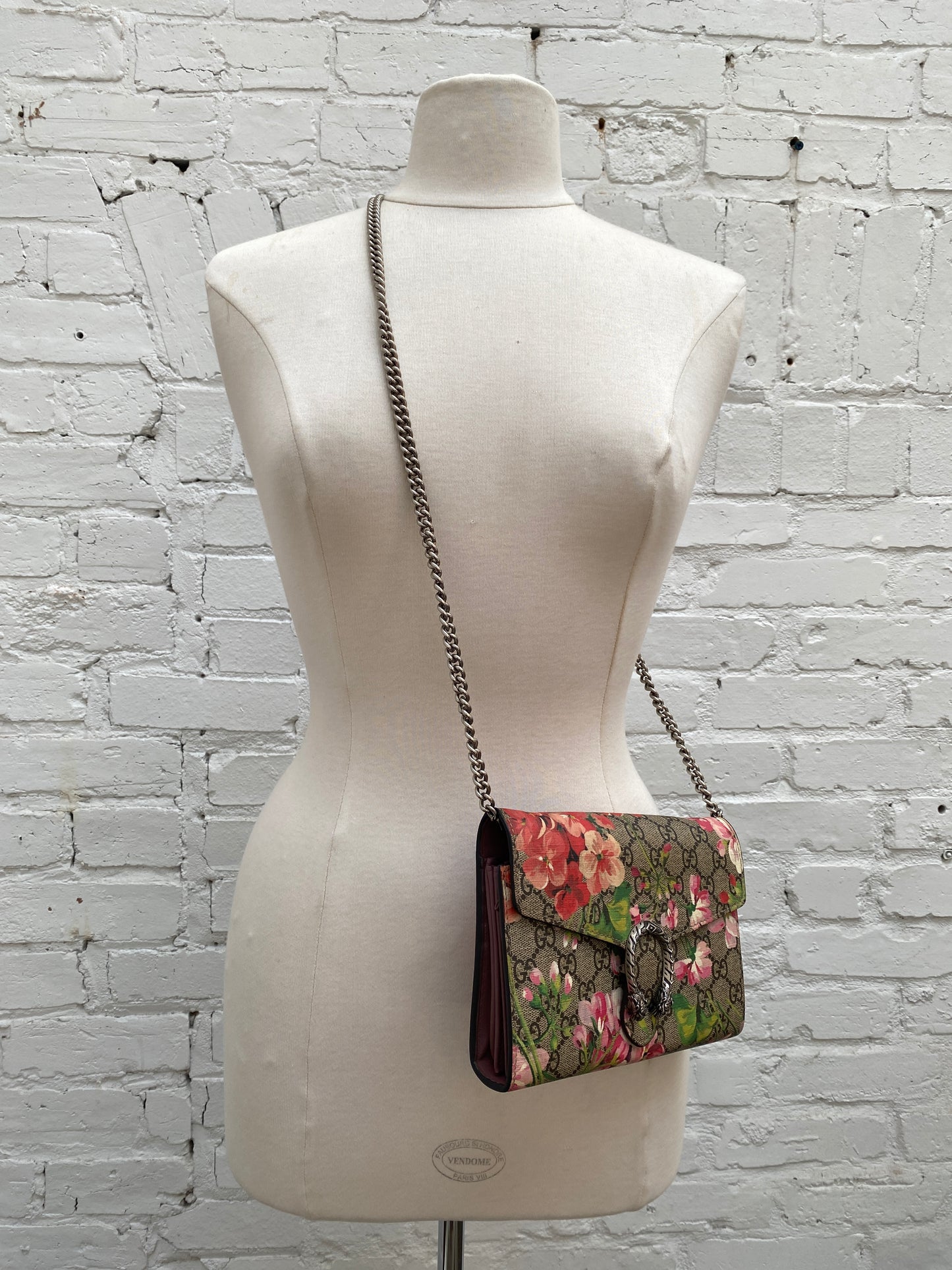 Gucci Floral Dionysus Wallet On The Chain Bag SHW