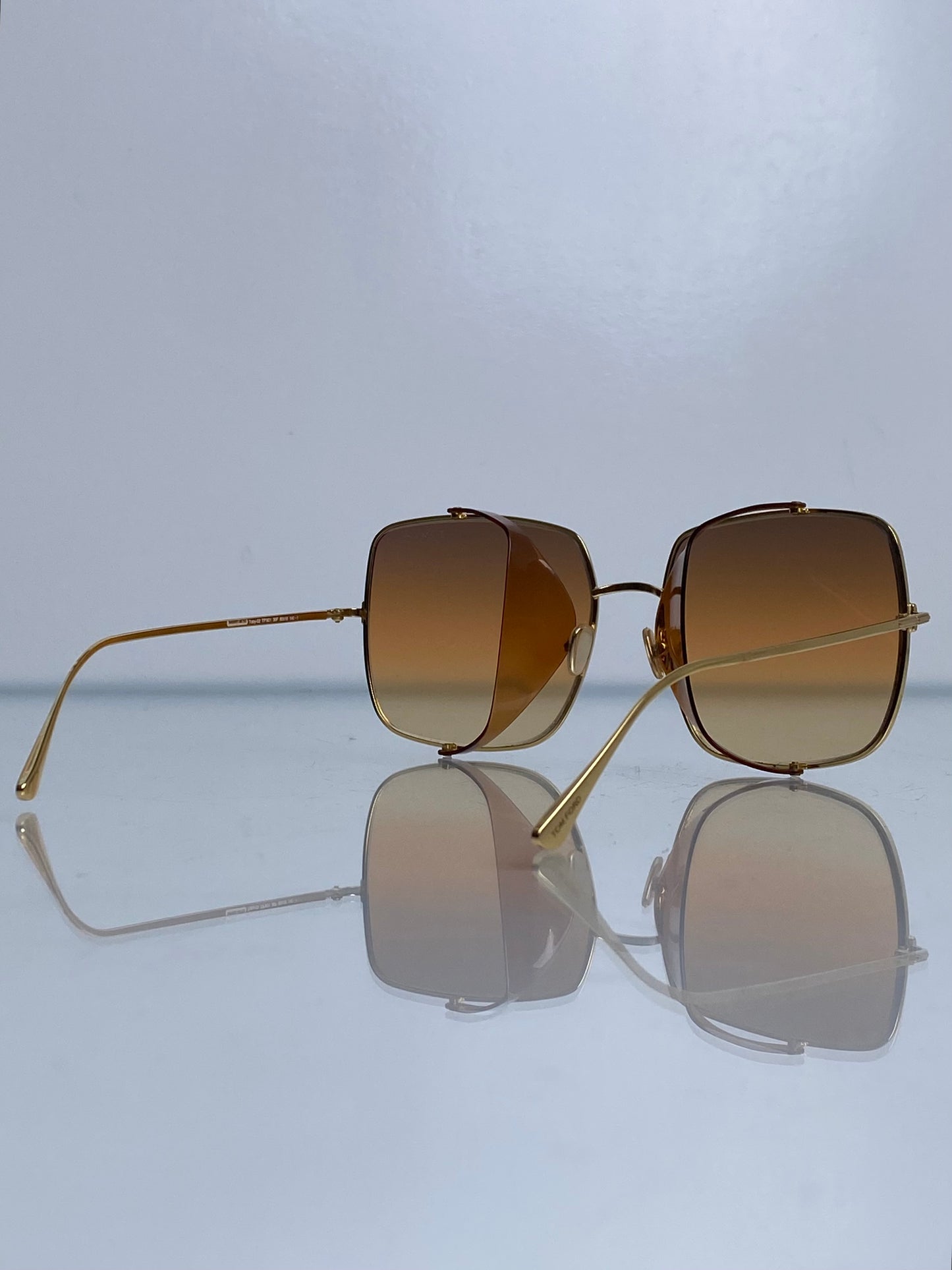 Tom Ford Gold Oversized Sunglasses