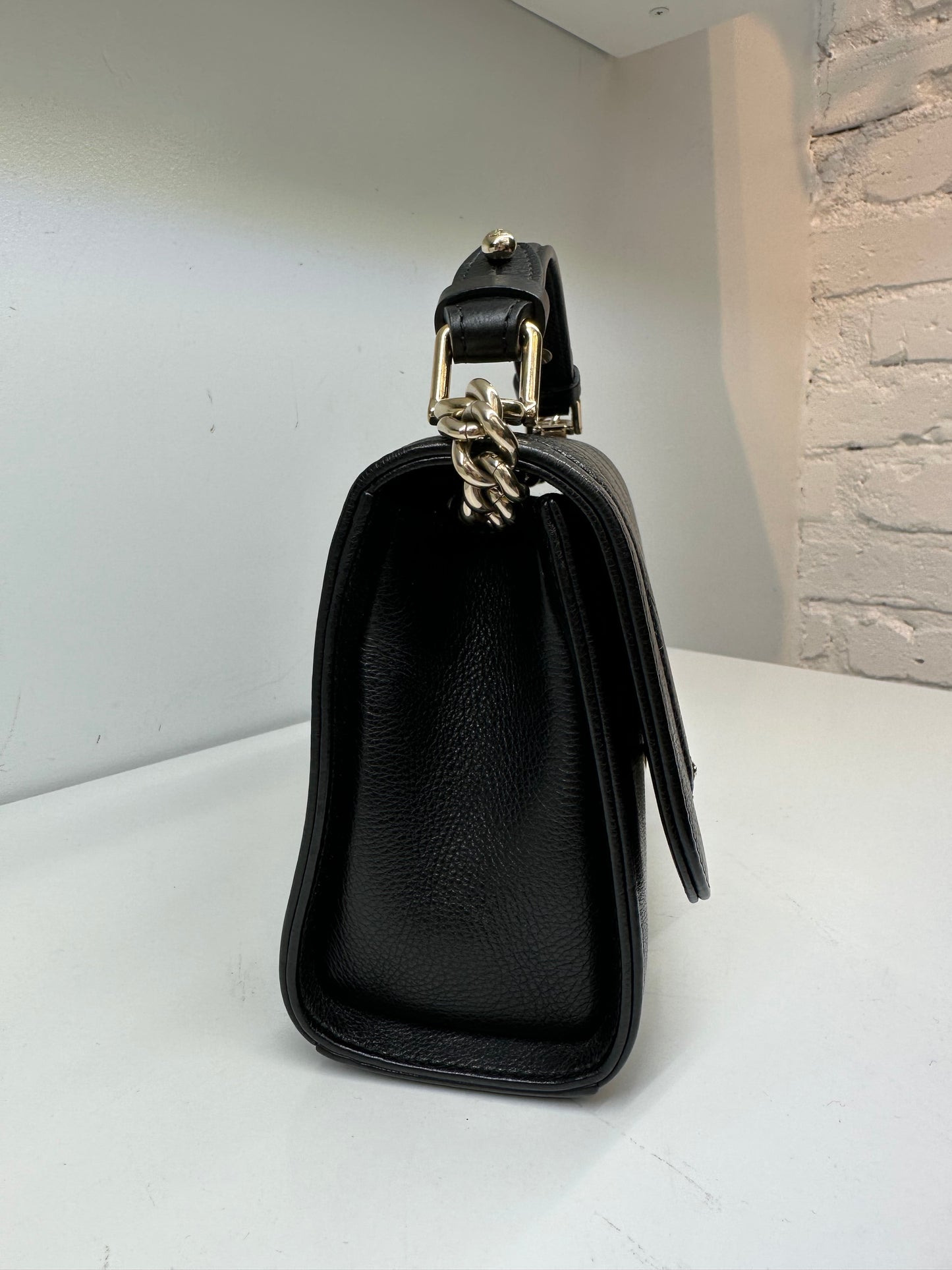 Chanel Click Label Black Calfskin GHW