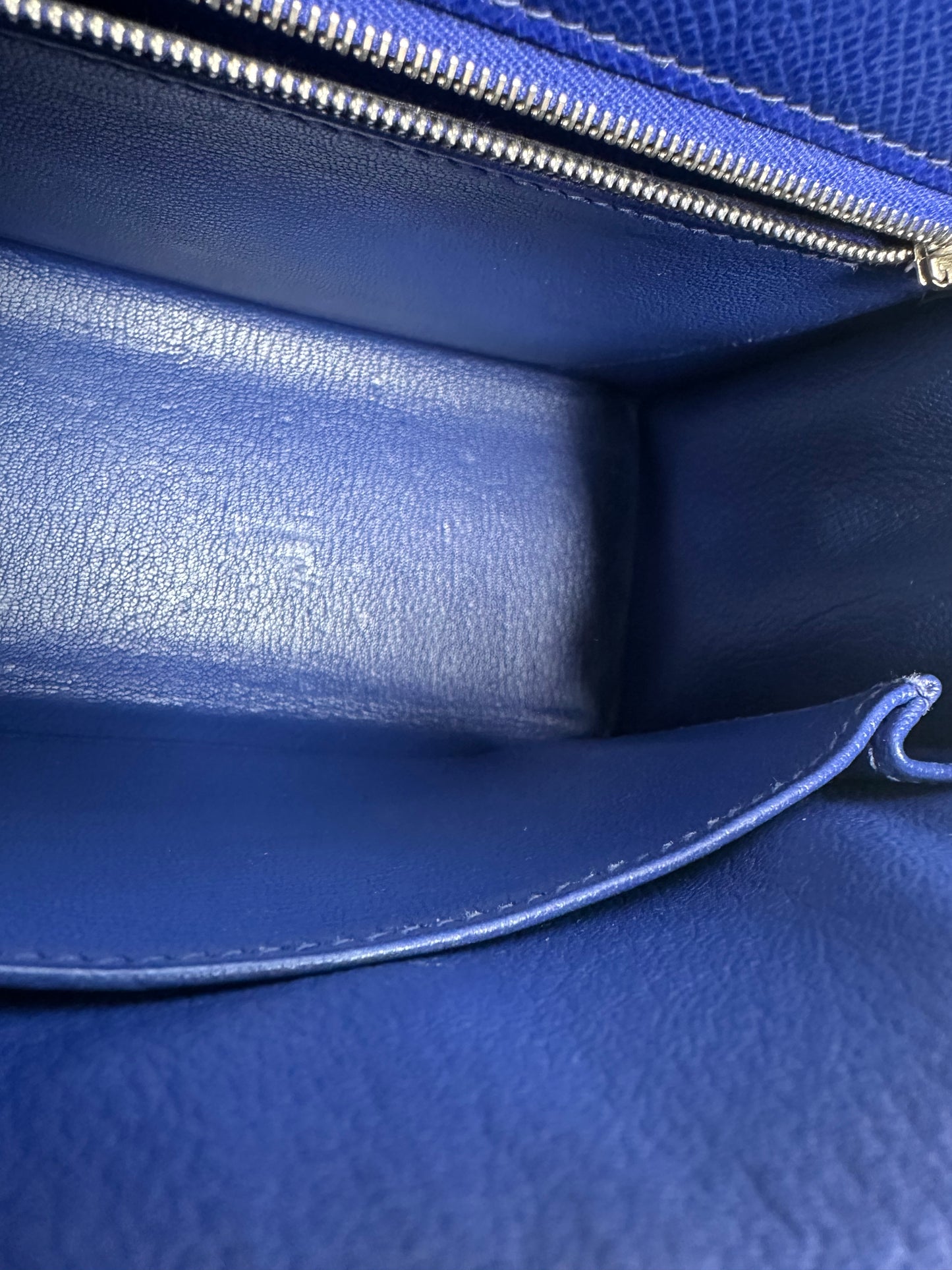 Hermes Kelly 25 Bleu Royal Epsom PHW #R