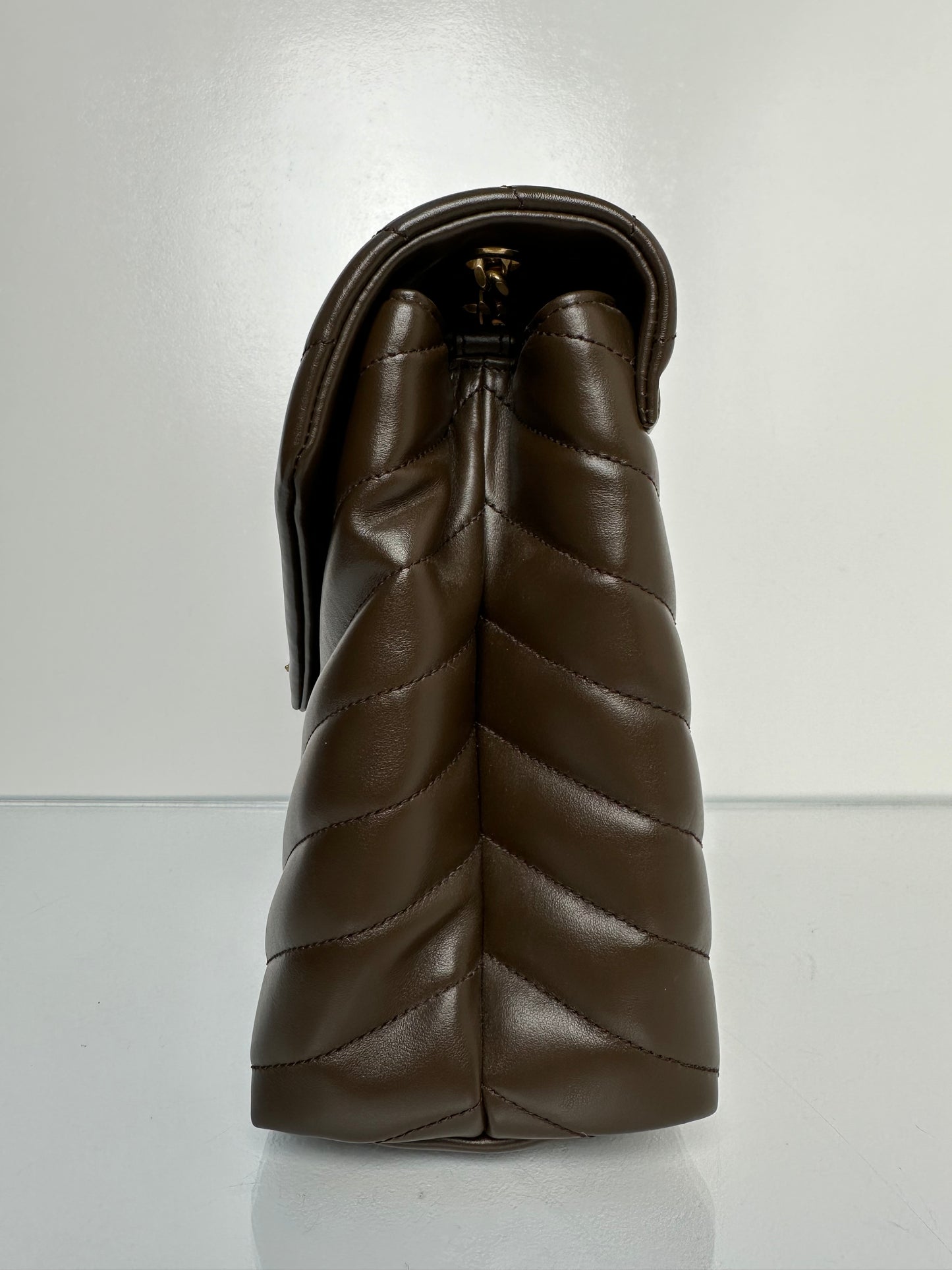 Saint Laurent Loulou Brown Matelasse Bag