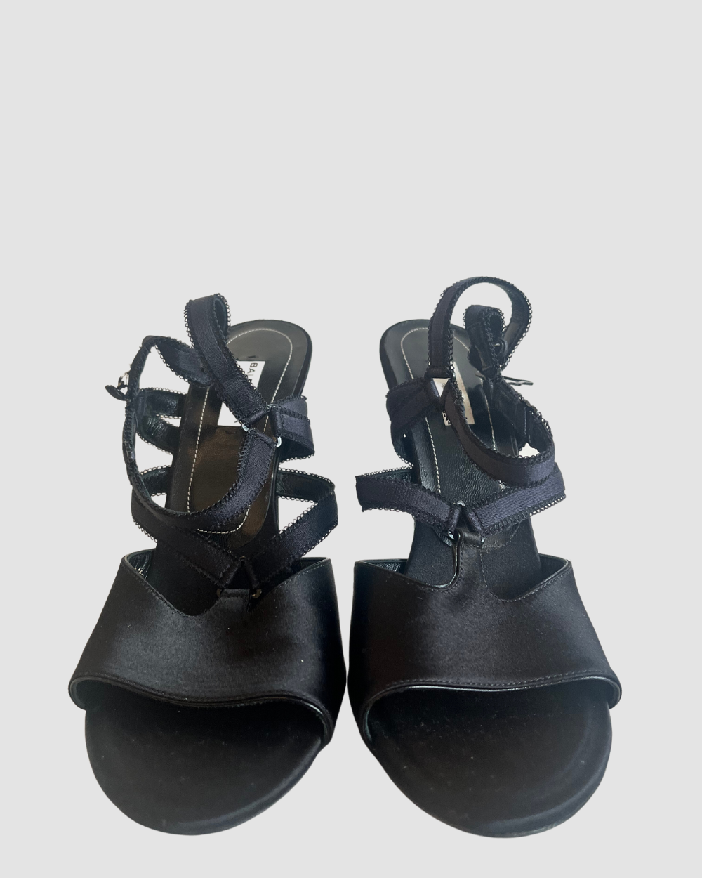 Balenciaga Black Strappy Heels