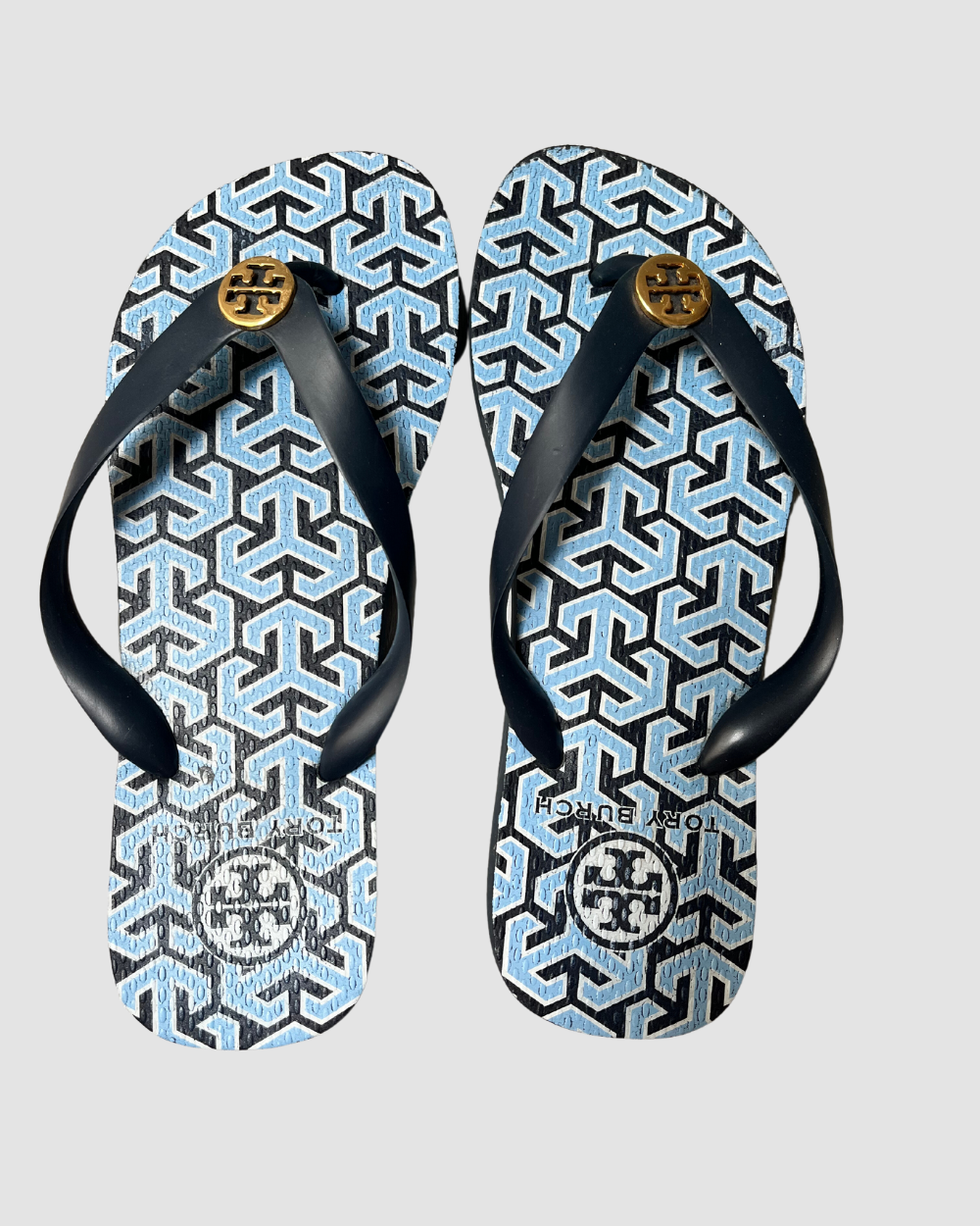 Tory Burch Blue Flip Flops