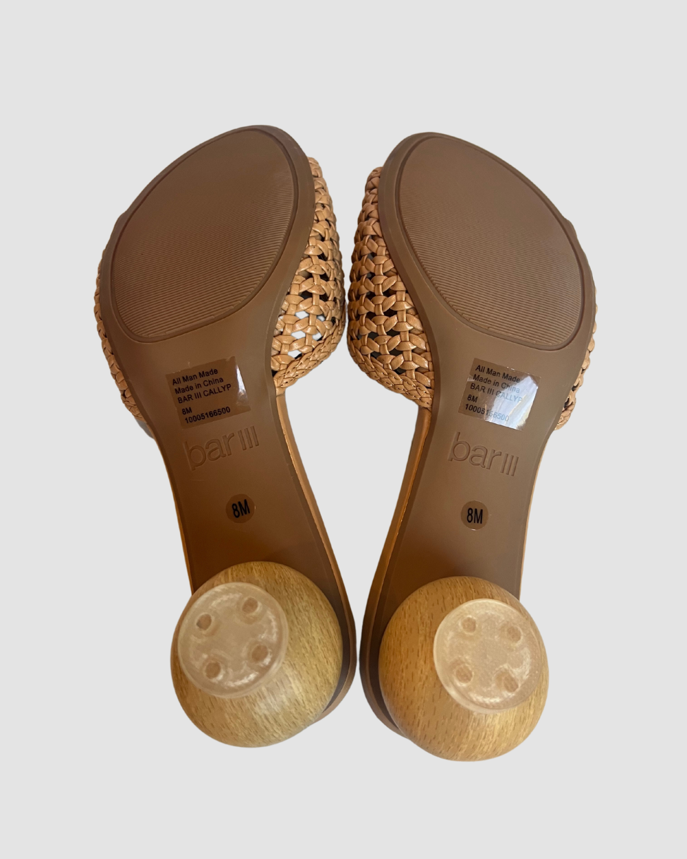 Bar III Crochet Wood Heel Sandal, 8