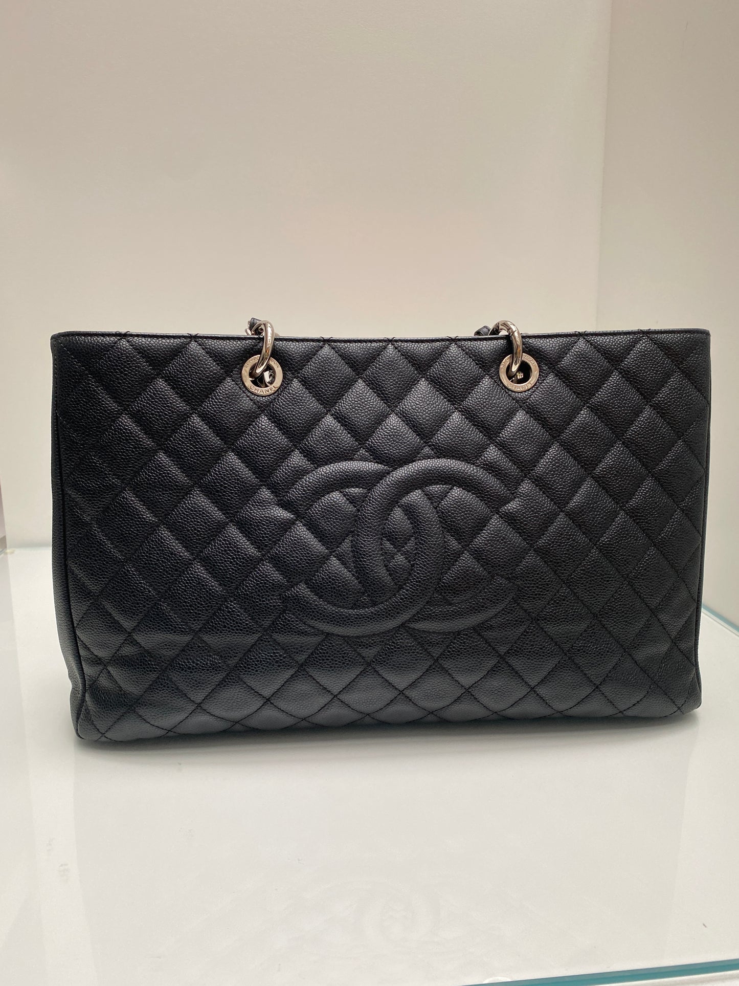 Chanel GST XL Black Caviar SHW #16