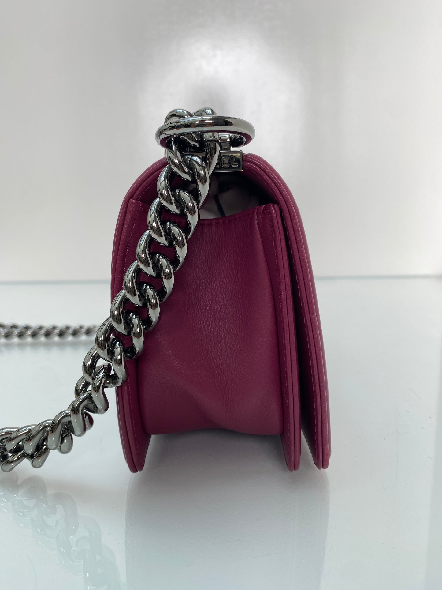 Chanel Raspberry Purple Small Boy Bag RHW
