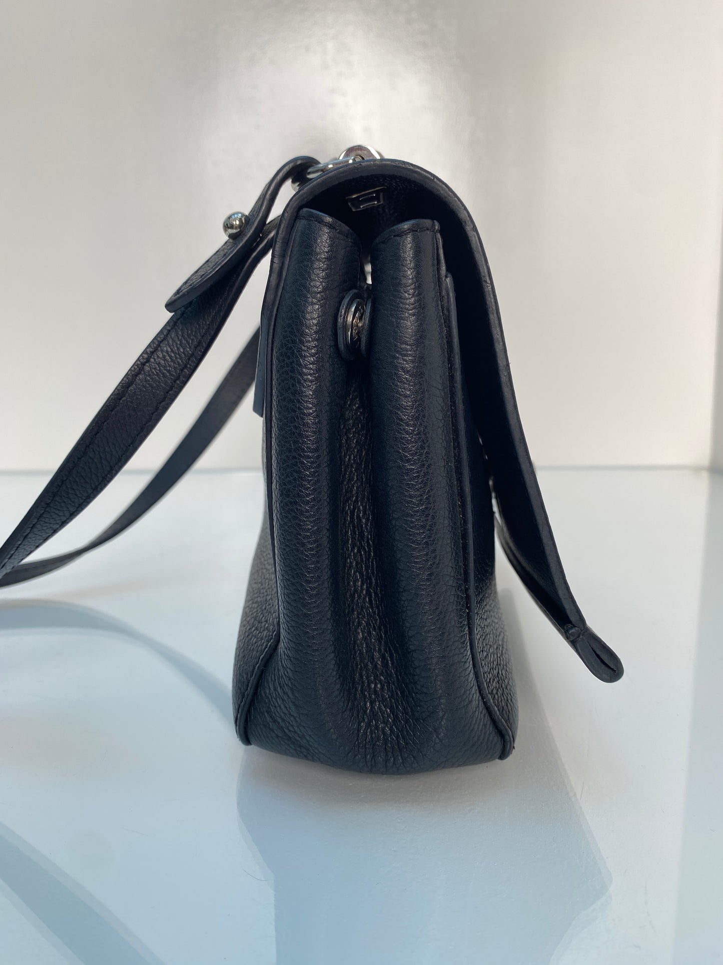 Louis Vuitton Black Lockme Bag SHW